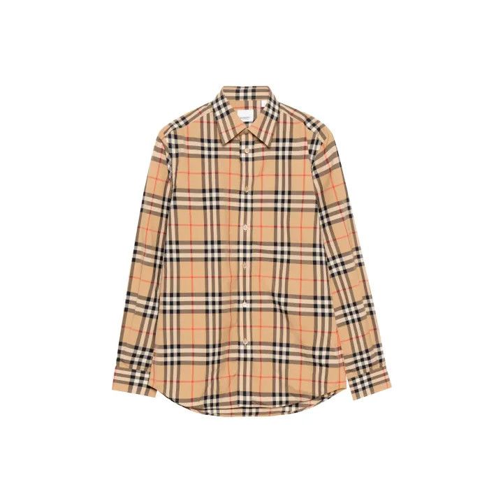 Burberry Classic Plaid Button-Up Long Sleeve Shirt 0079