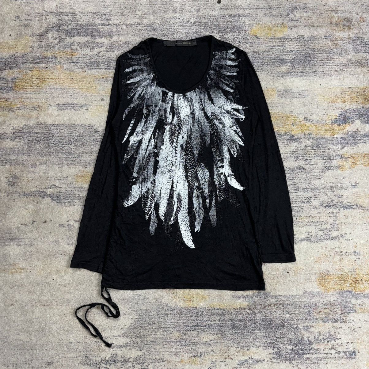 Le Grande Bleu (L.G.B.) Schlussel feather graphic long sleeve vkei style Size US M / EU 48-50 / 2 - 1 Thumbnail