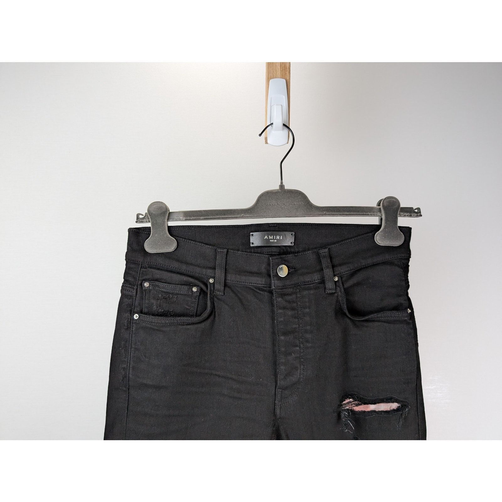 Amiri o1rshd1 Tie Dye Core Logo Jean in Black Size US 31 - 2 Thumbnail