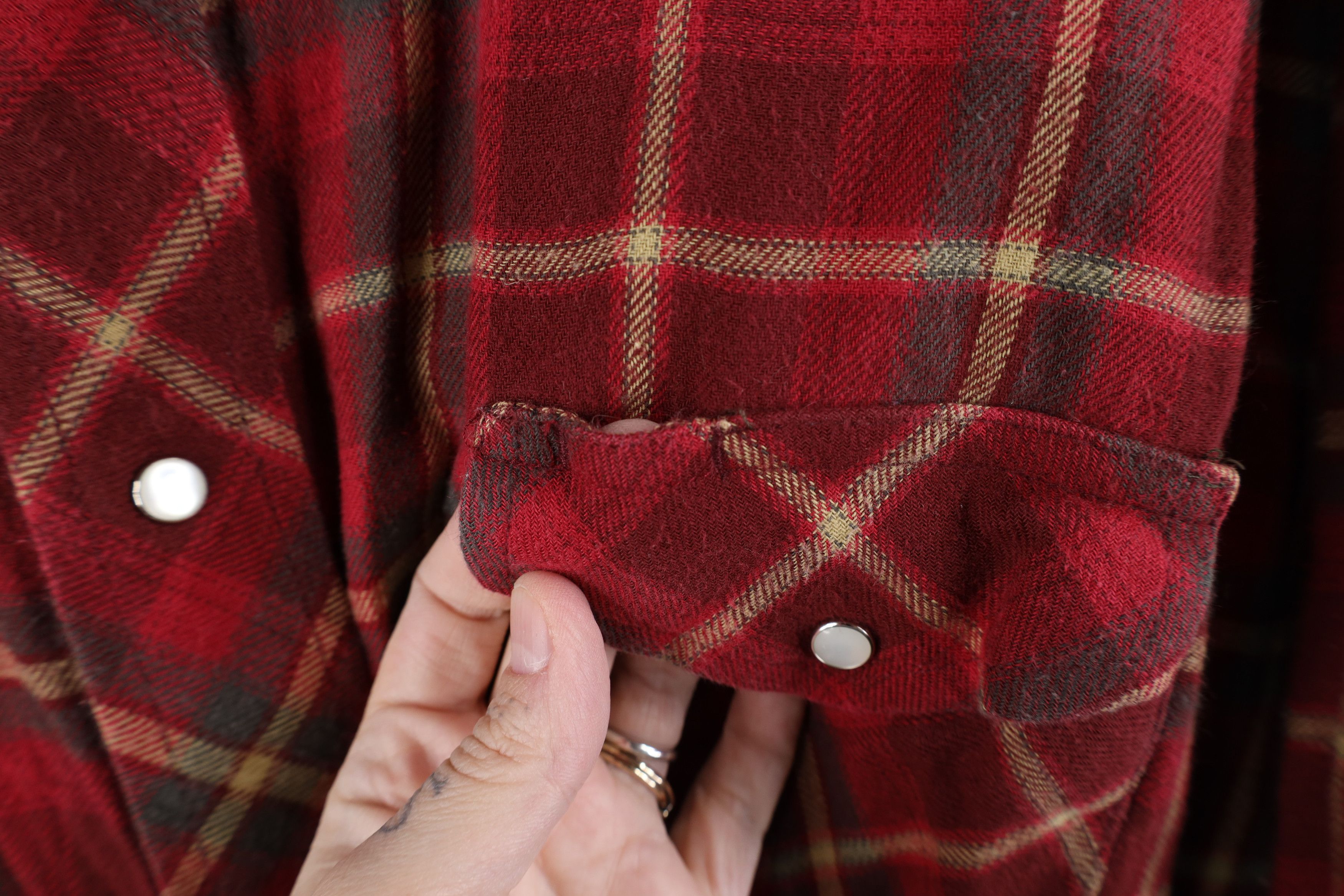 Vintage × Wrangler Vintage 90s Wrangler Western Rodeo Snap Button Shirt Plaid Size US XXL / EU 58 / 5 - 6 Thumbnail