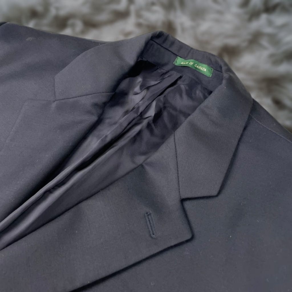 Ralph Lauren LRL Blazer Men's 100% Wool Navy Blue 44L 2-Button