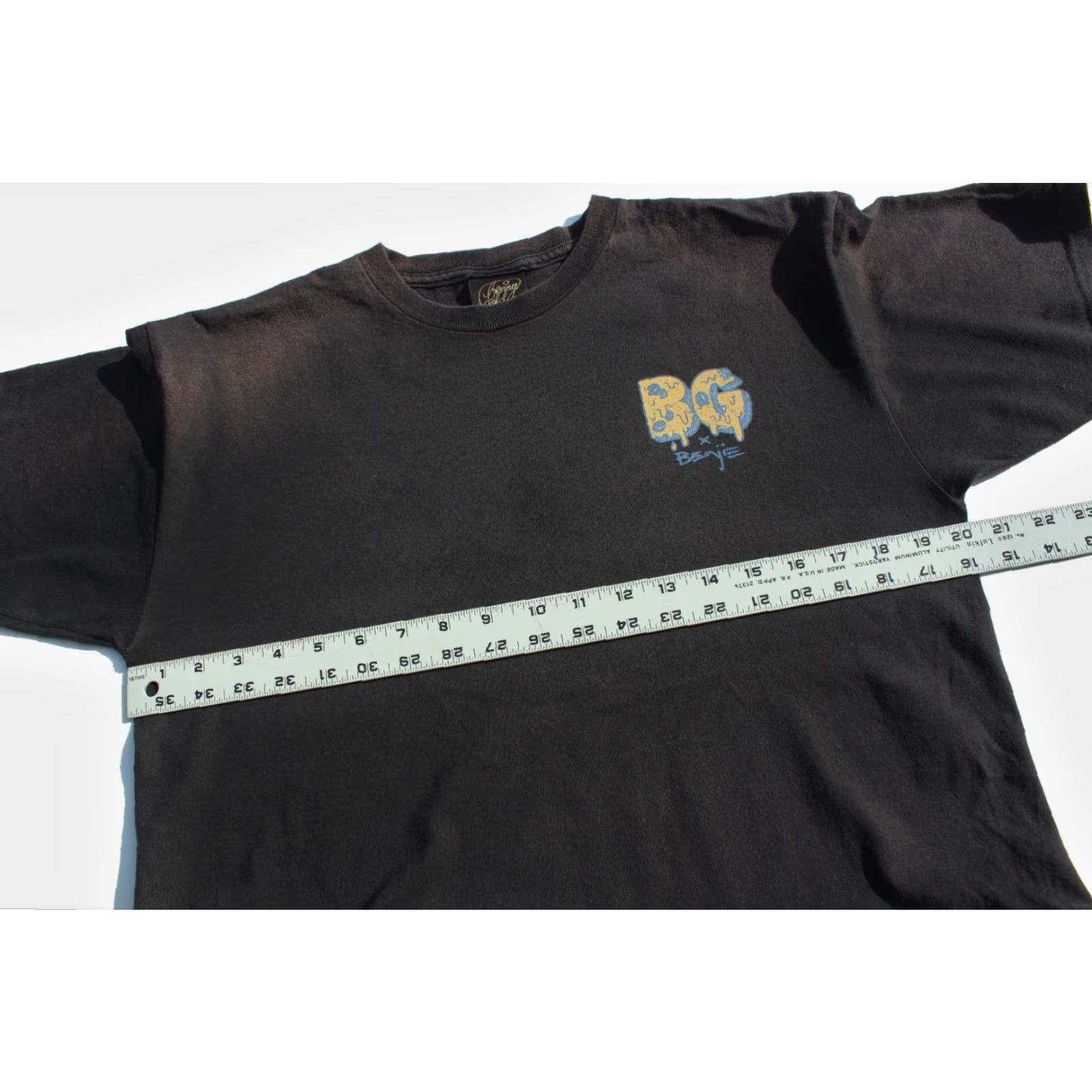 Vintage VINTAGE Benny Gold T Shirt BG x Benjie Pizza Plane Jerks Black Medium SF Skateboarding Size US M / EU 48-50 / 2 - 4 Thumbnail