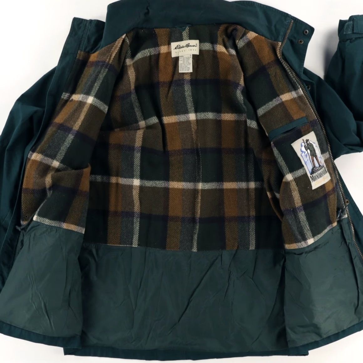 Eddie Bauer Eddie Bauer Mountain Parka Jacket Wool Lined Green Men's L Size US L / EU 52-54 / 3 - 4 Thumbnail