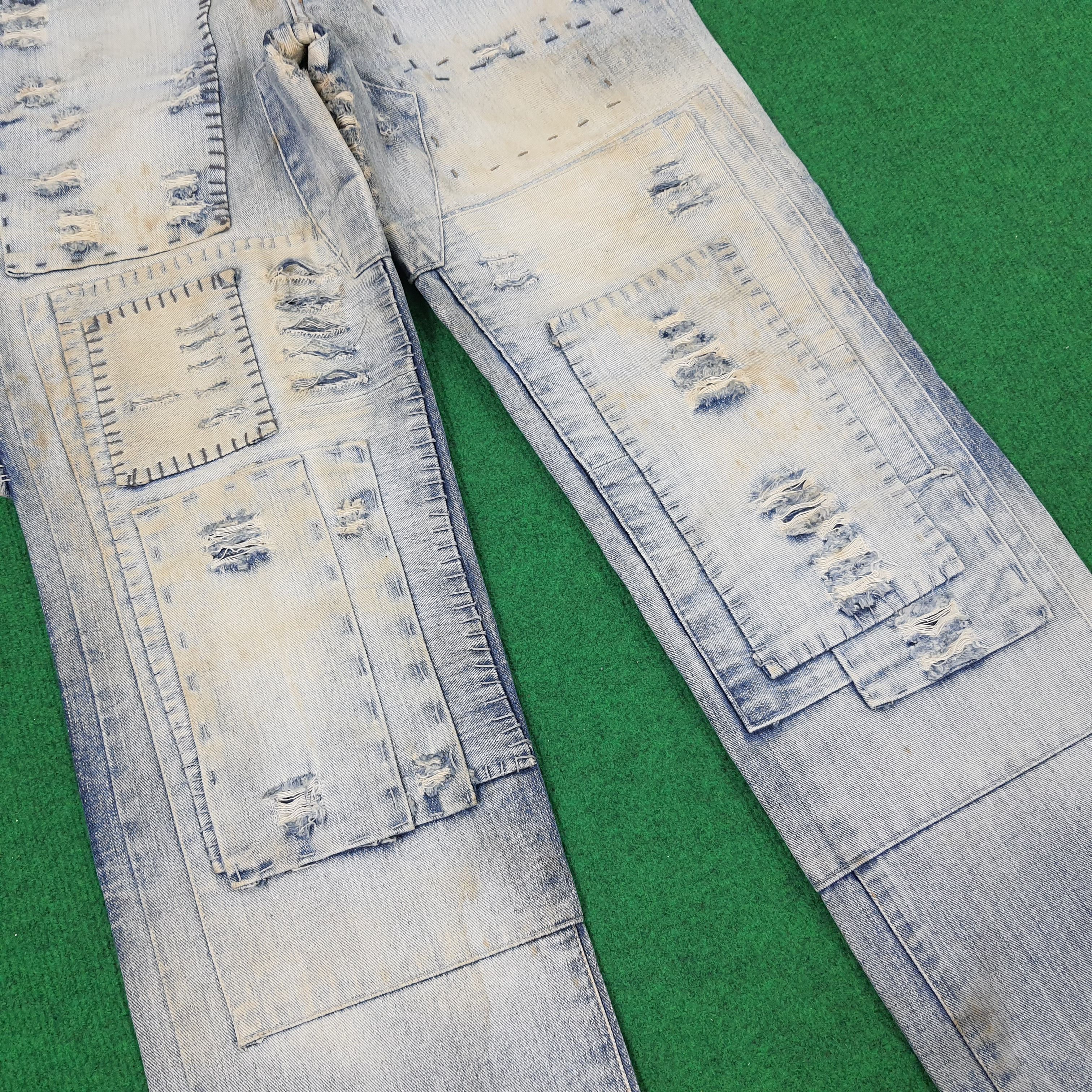 Designer × Satisfy × Vintage Vintage Satisfy Denim Rework Style Jeans Size US 30 / EU 46 - 3 Thumbnail