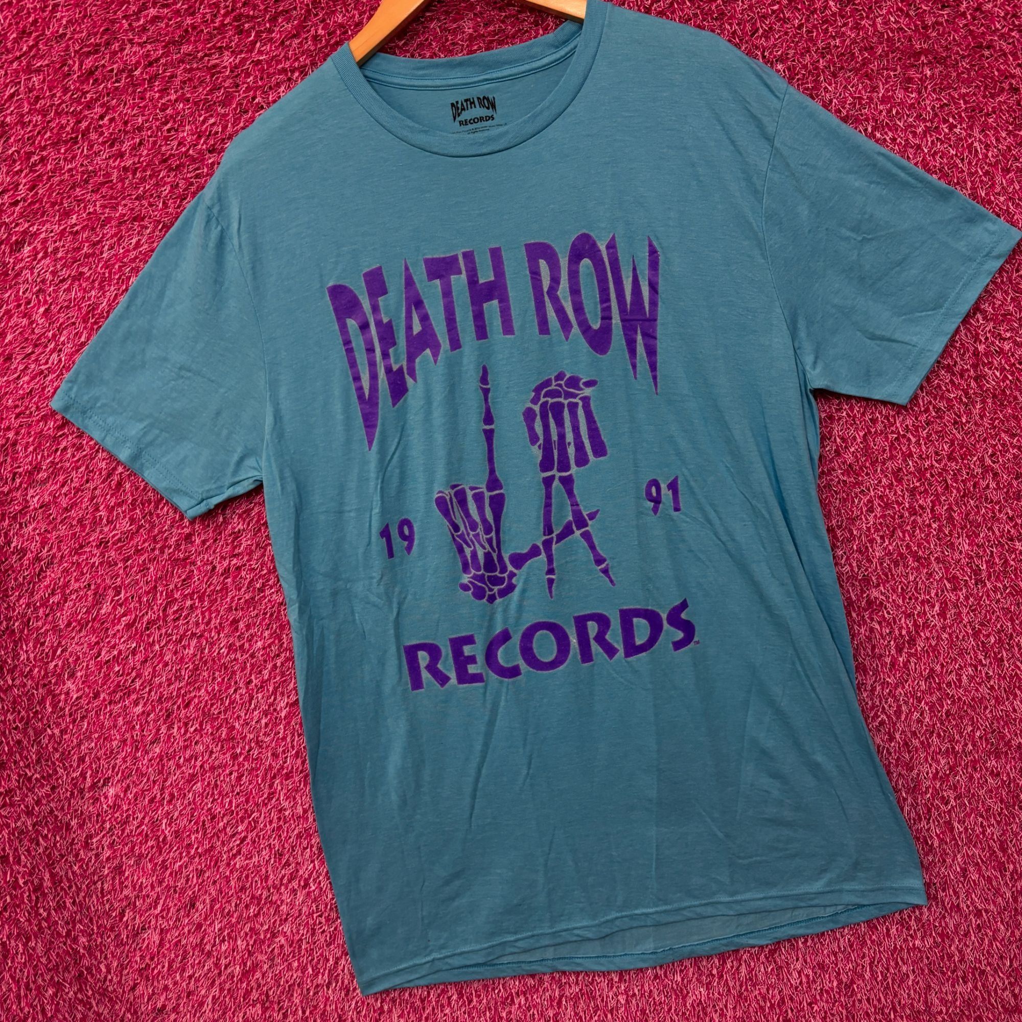Death Row Records Death Row Records 1991 LA Grim Reaper Hands Rap Tee large Size US L / EU 52-54 / 3 - 3 Thumbnail