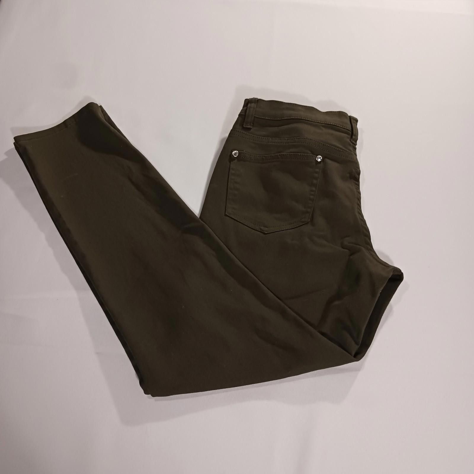 Venus Venus Mid-Rise Women's Green Stretch Leggings Pants Size 10 Size 32" / US 10 / IT 46 - 1 Thumbnail