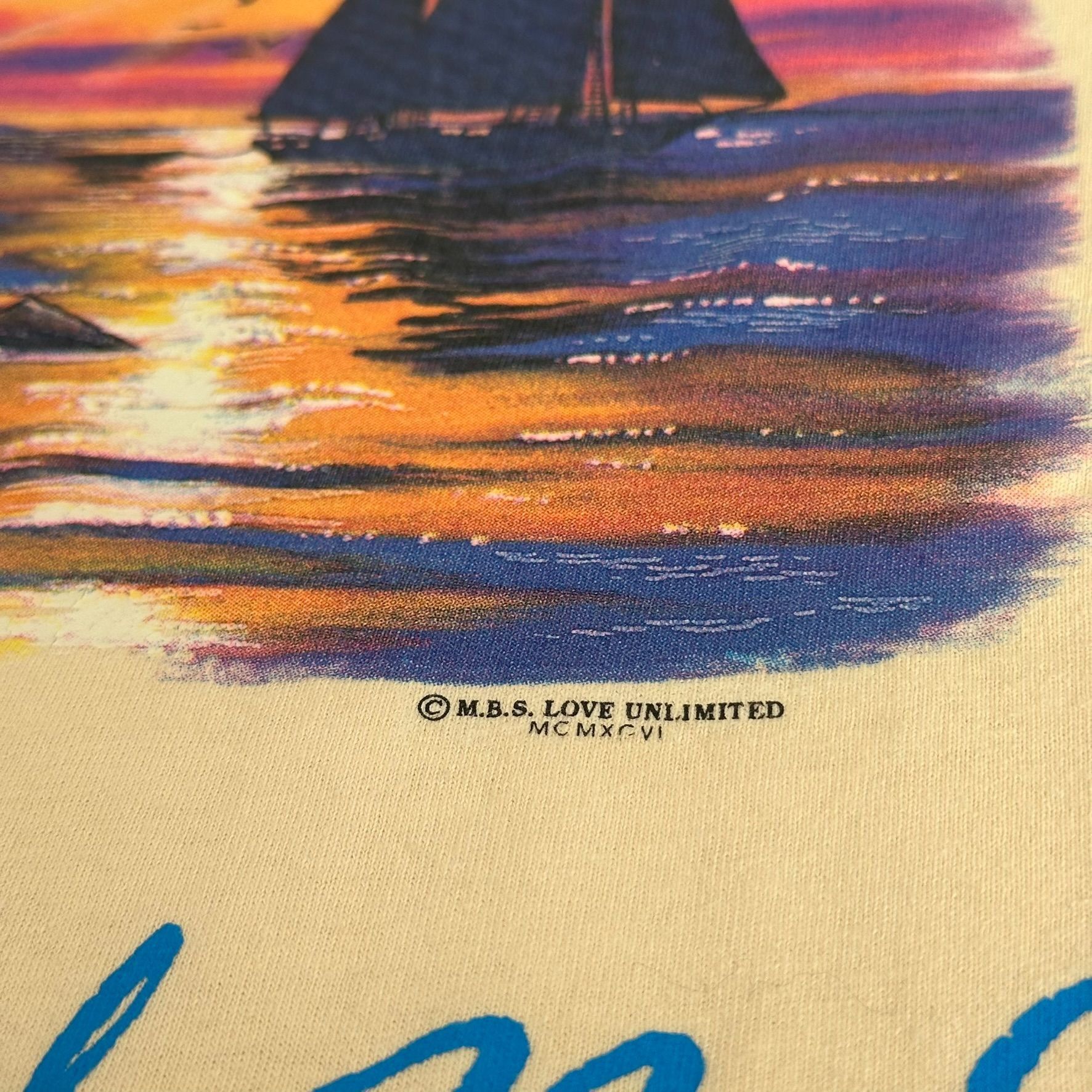 Vintage Vintage 90s Nags Head NC Sailing T-Shirt Landscape Preppy Na Size US XL / EU 56 / 4 - 3 Thumbnail