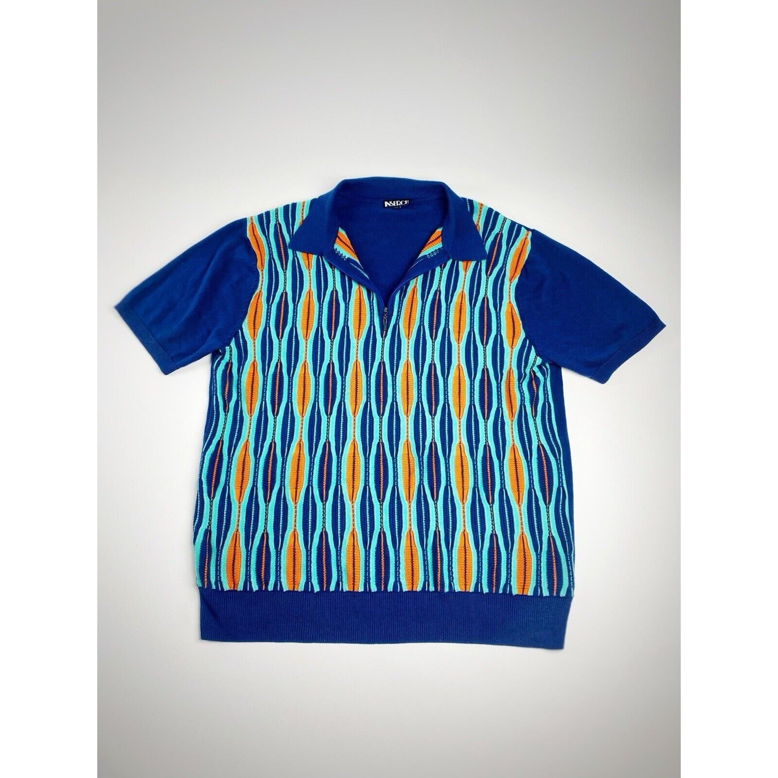 Vintage Inserch Polo Short Sleeve Sweater Shirt Men's XL 80s Style Size US XL / EU 56 / 4 - 1 Thumbnail