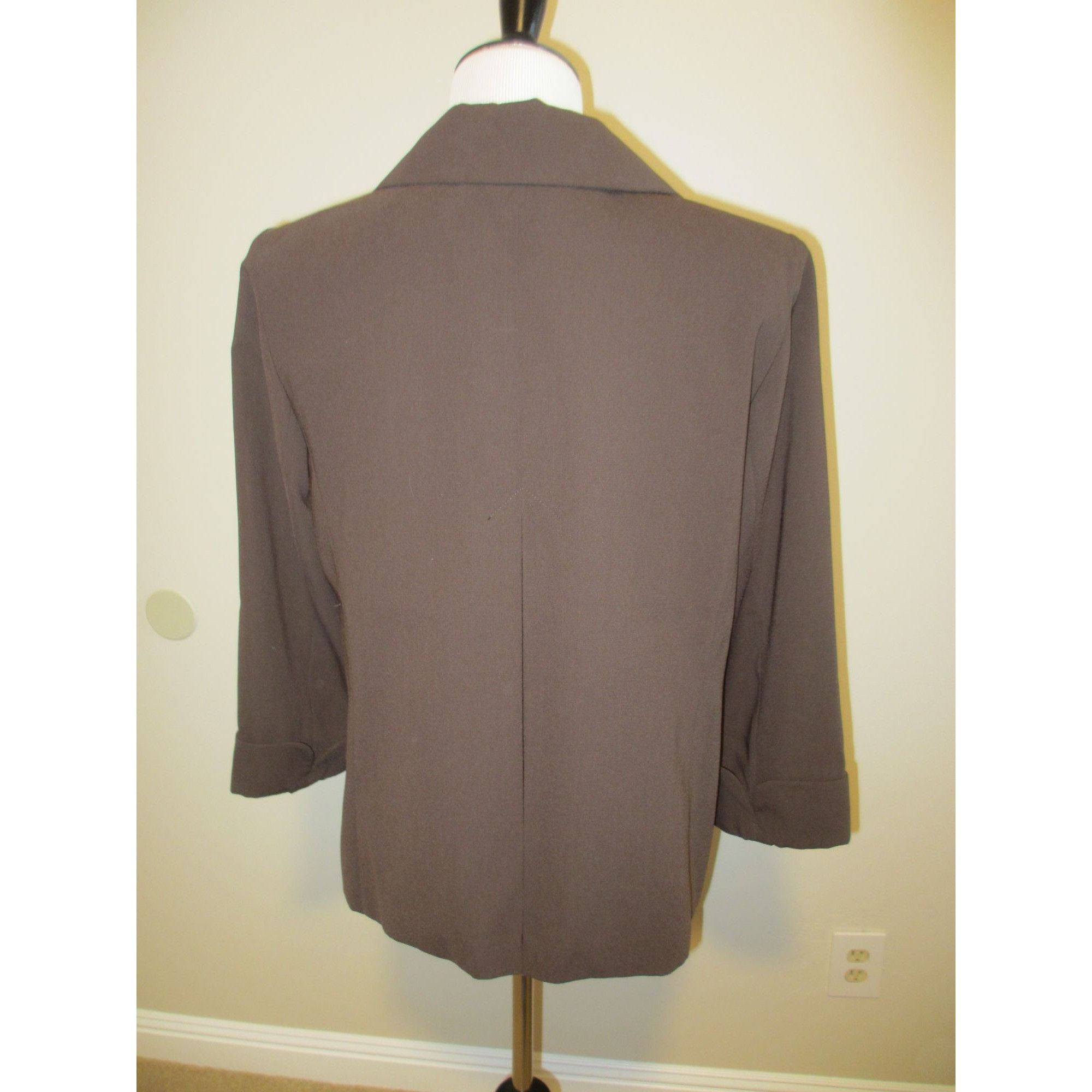 Other GIORGIO SANTANGELO Brown Womens Blazer Jacket Size 10 With C Size L / US 10 / IT 46 - 4 Thumbnail