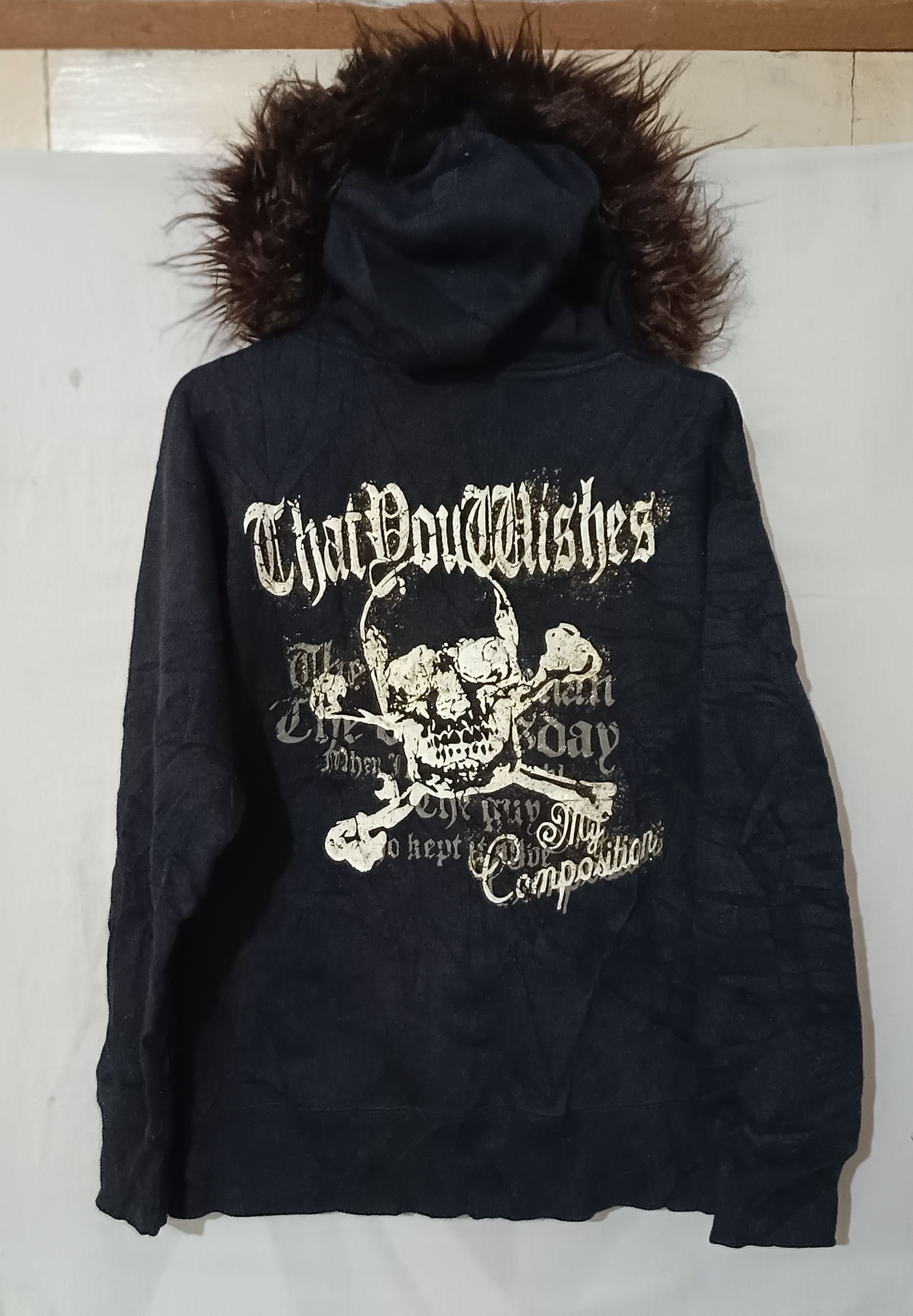 Sick Fur Hoodie Skulls Poem Black Sheep