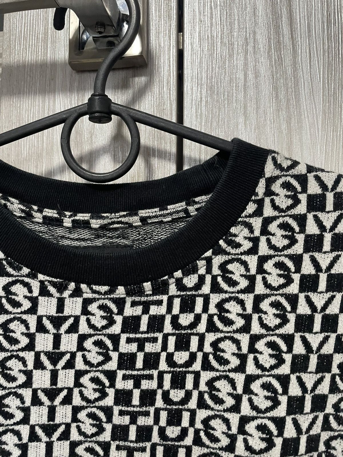 Stussy Rare Stussy Jacquard Check Crew Tee Streetwear T Shirt Y2K Size US M / EU 48-50 / 2 - 4 Thumbnail