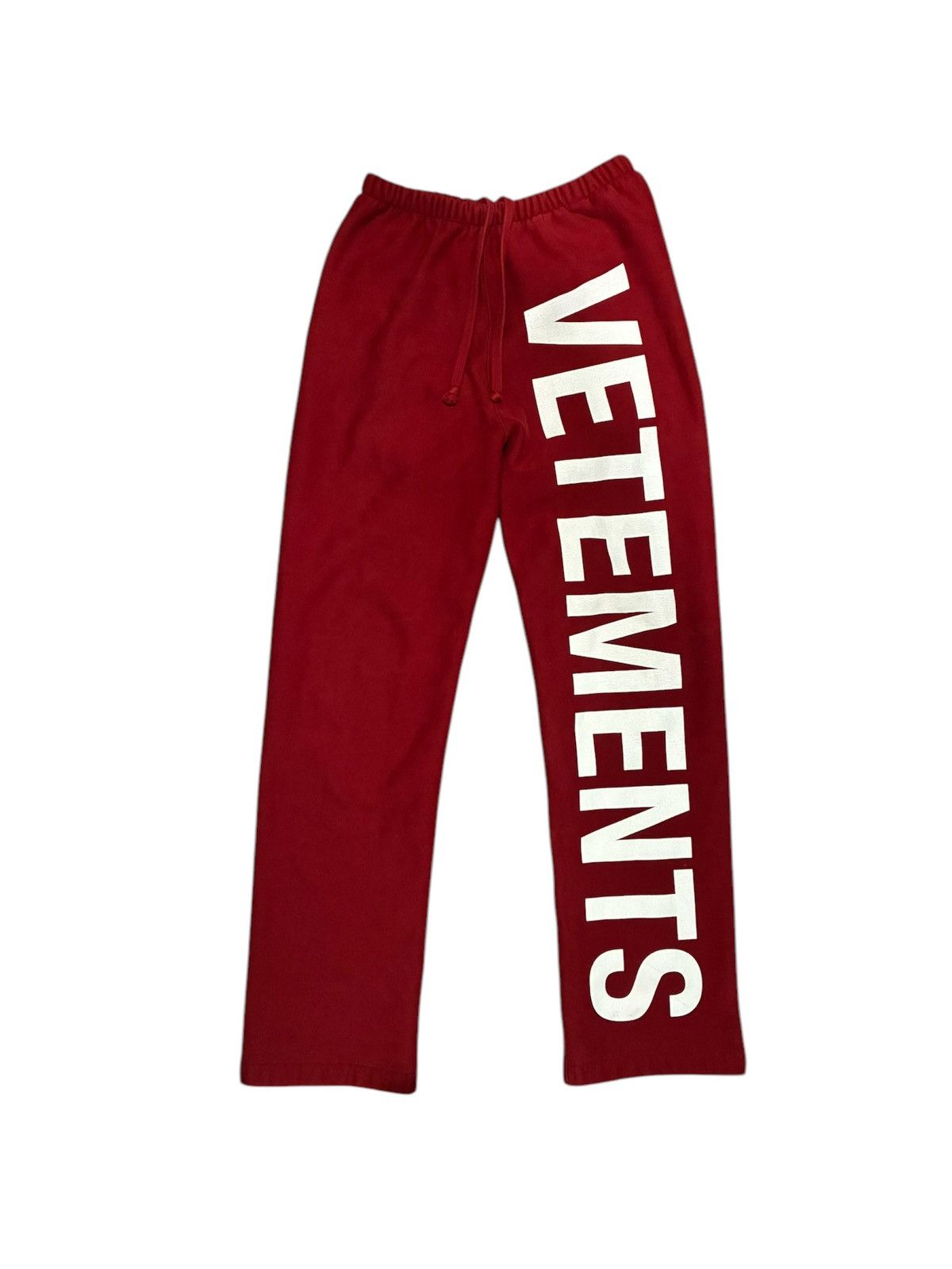 Designer × Vetements AW19 VETEMENTS Spellout Sweatpants Size US 30 / EU 46 - 1 Thumbnail