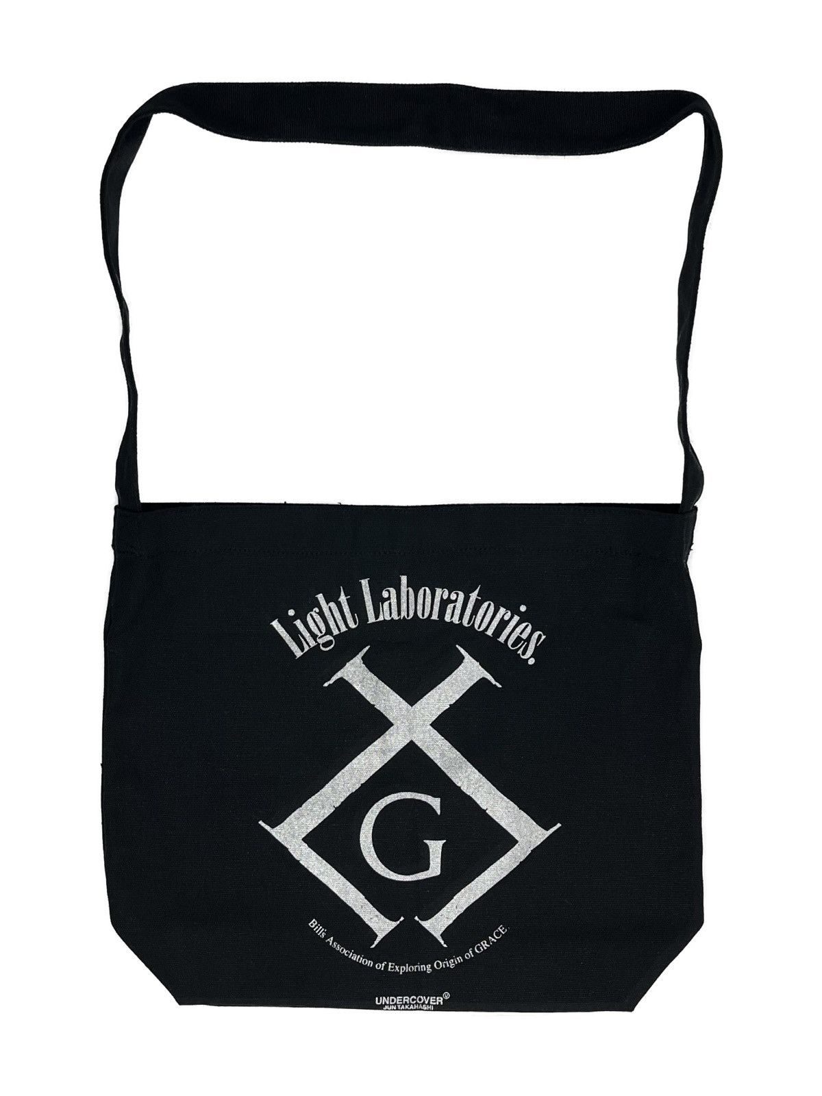 Undercover Grace Light Laboratories Sling Tote Bag in Black, Men's