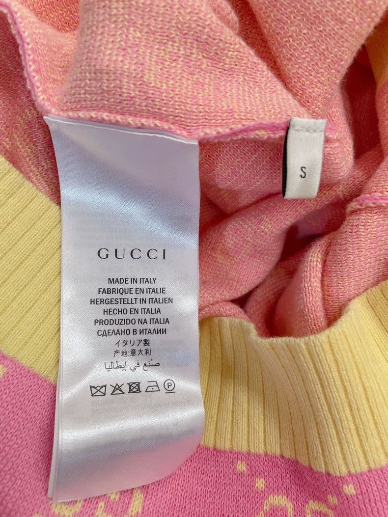 Gucci Gucci Macaron color-blocked knitted jacket 2504-Nextarrow Size S / US 4 / IT 40 - 8 Thumbnail