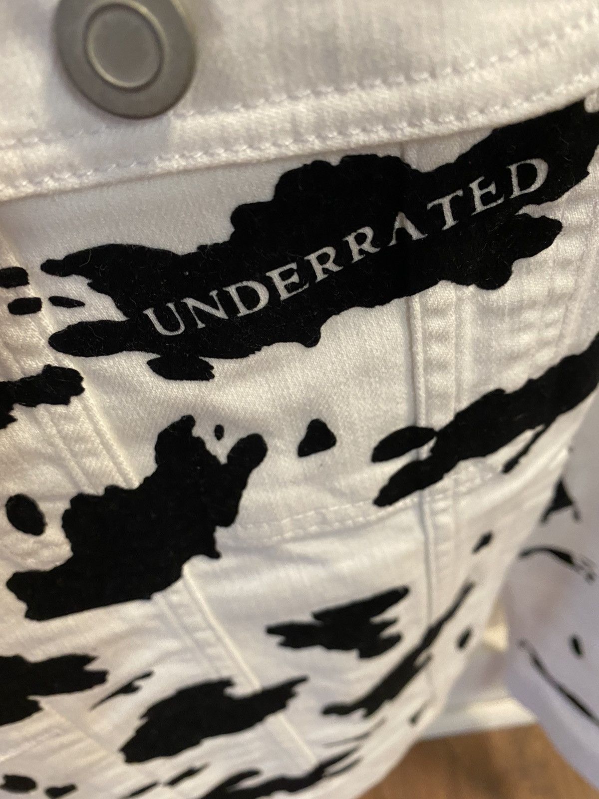 Other WHITE DENIM COW PRINT JACKET Size US M / EU 48-50 / 2 - 5 Thumbnail