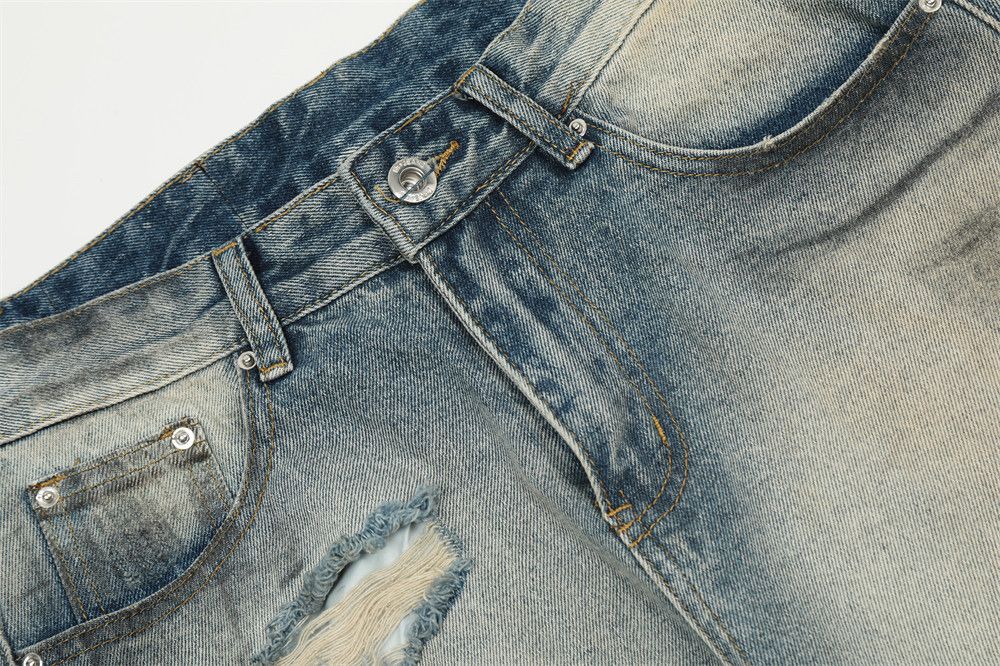 Japanese Brand × Jean Heavy distressed loose casual washed ripped jeans Size US 34 / EU 50 - 4 Thumbnail