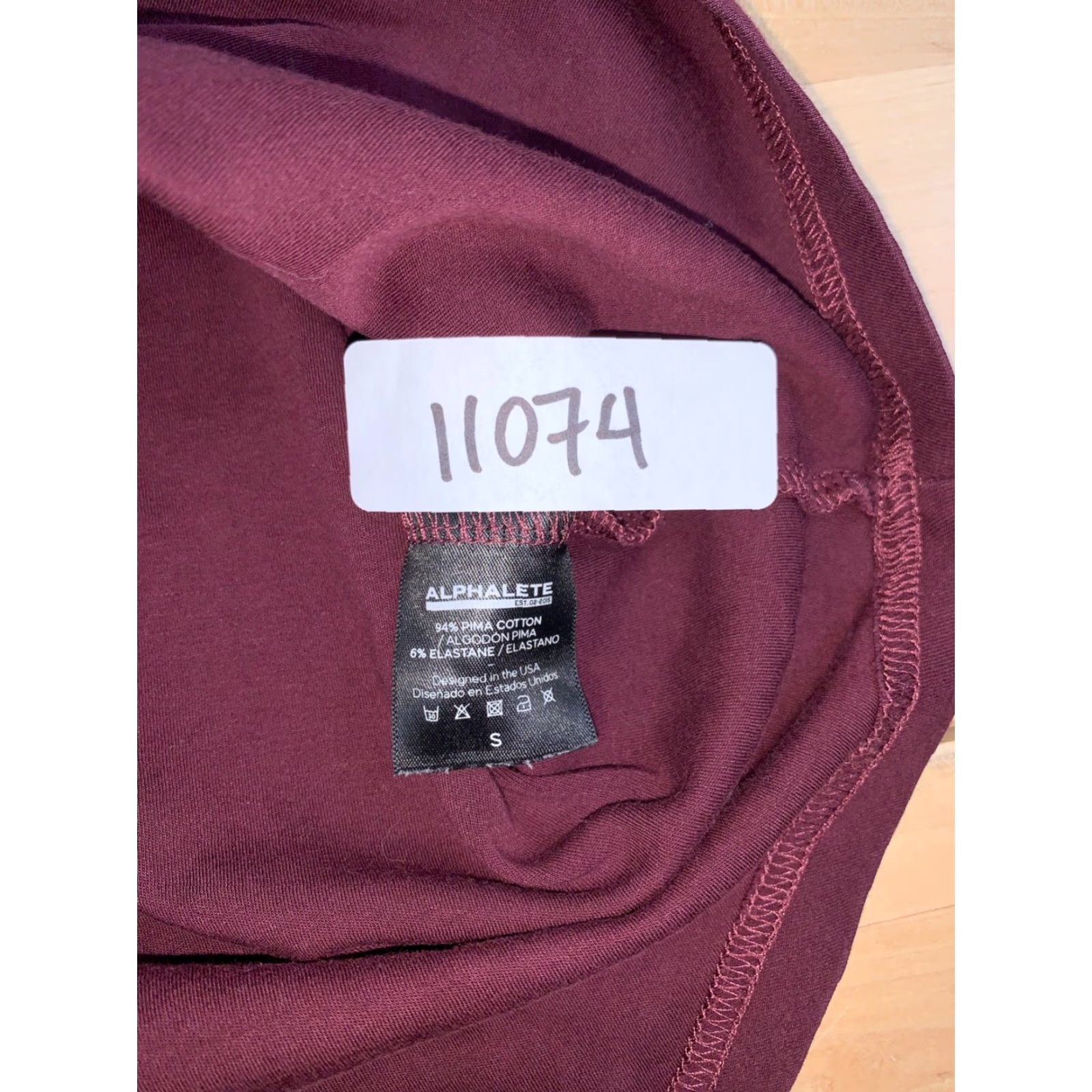 Vintage Alphalete Shirt Mens S Burgundy Activewear Gym Training Stretch 11074 Size US S / EU 44-46 / 1 - 2 Thumbnail
