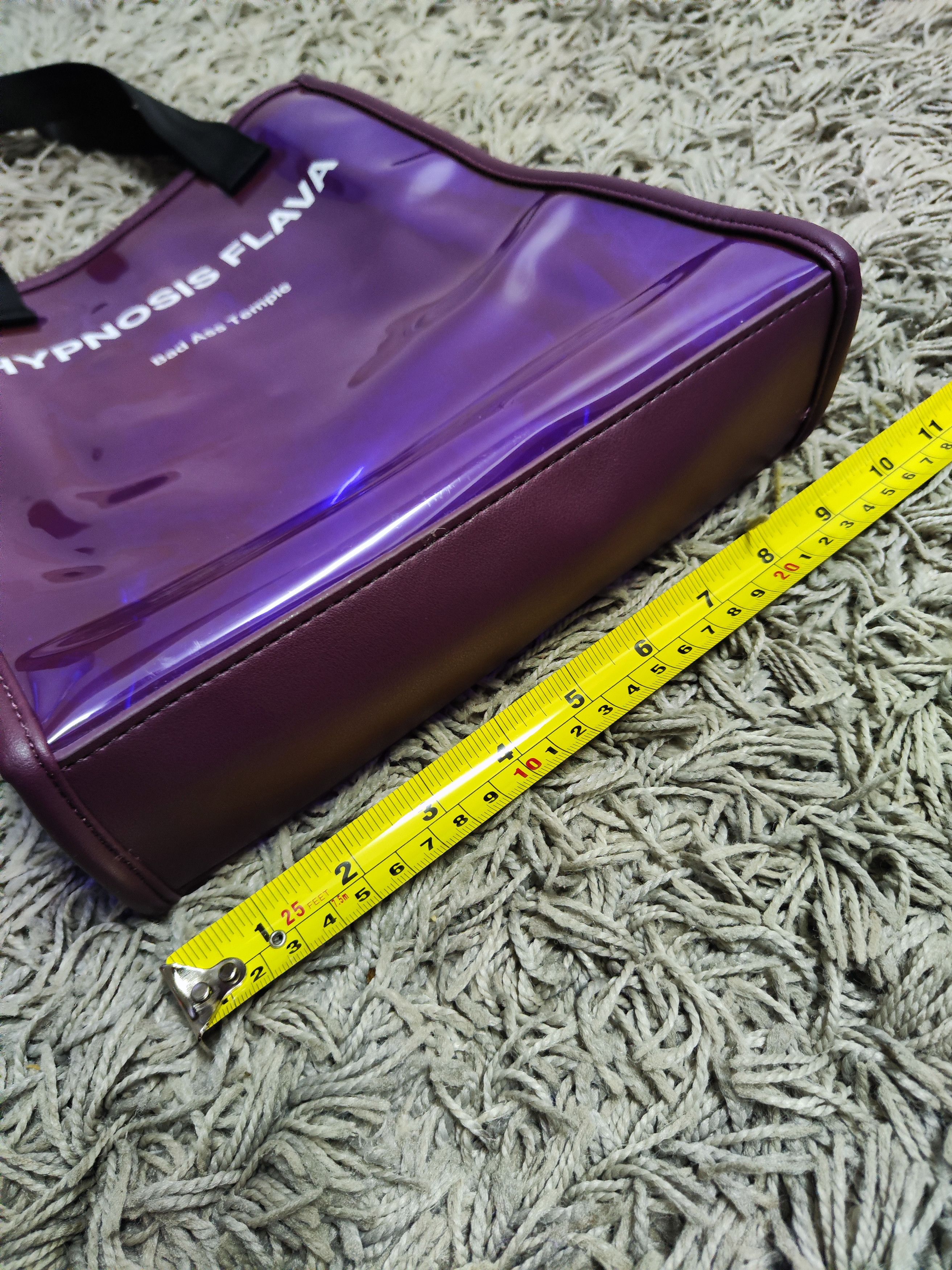 Japanese Brand Cyberpunk Purple Neon Translucent Bag Size ONE SIZE - 5 Thumbnail
