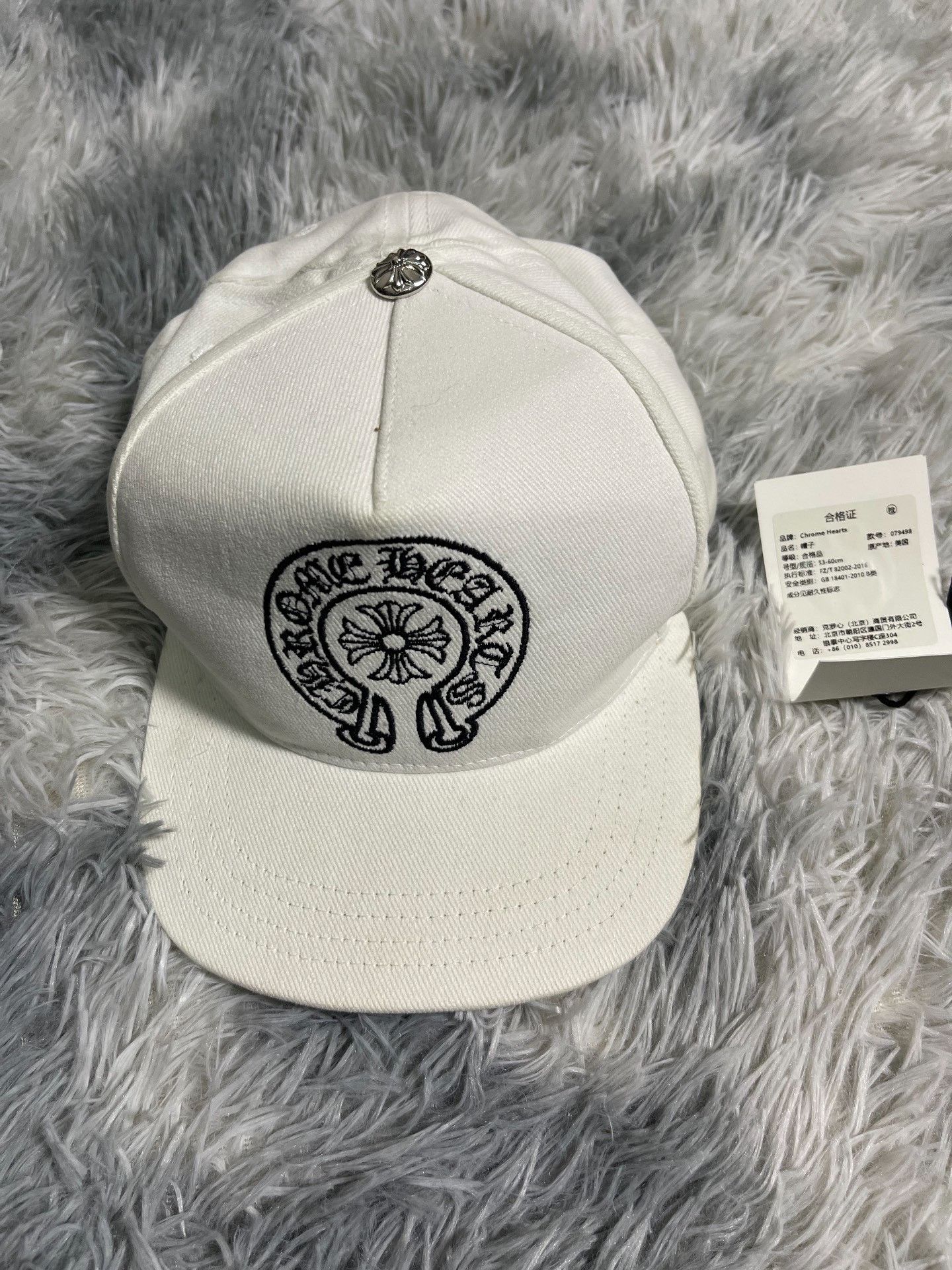 Chrome Hearts Chrome Hearts Horseshoe Cross Embroidered Cap Size ONE SIZE - 1 Thumbnail