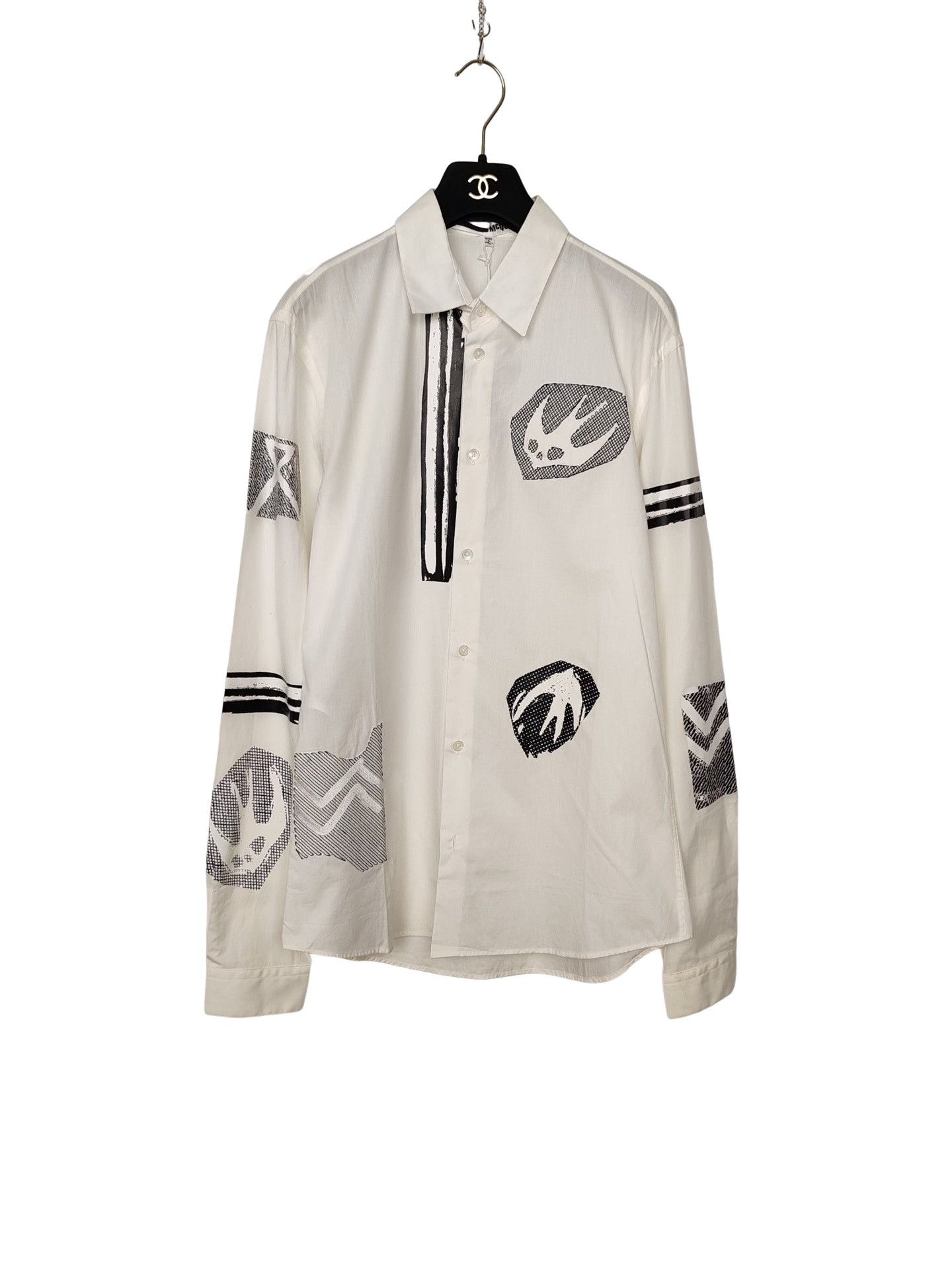 Alexander McQueen Alexander McQueen Swallow Print Button Up Shirt Size 48 Size US M / EU 48-50 / 2 - 1 Thumbnail