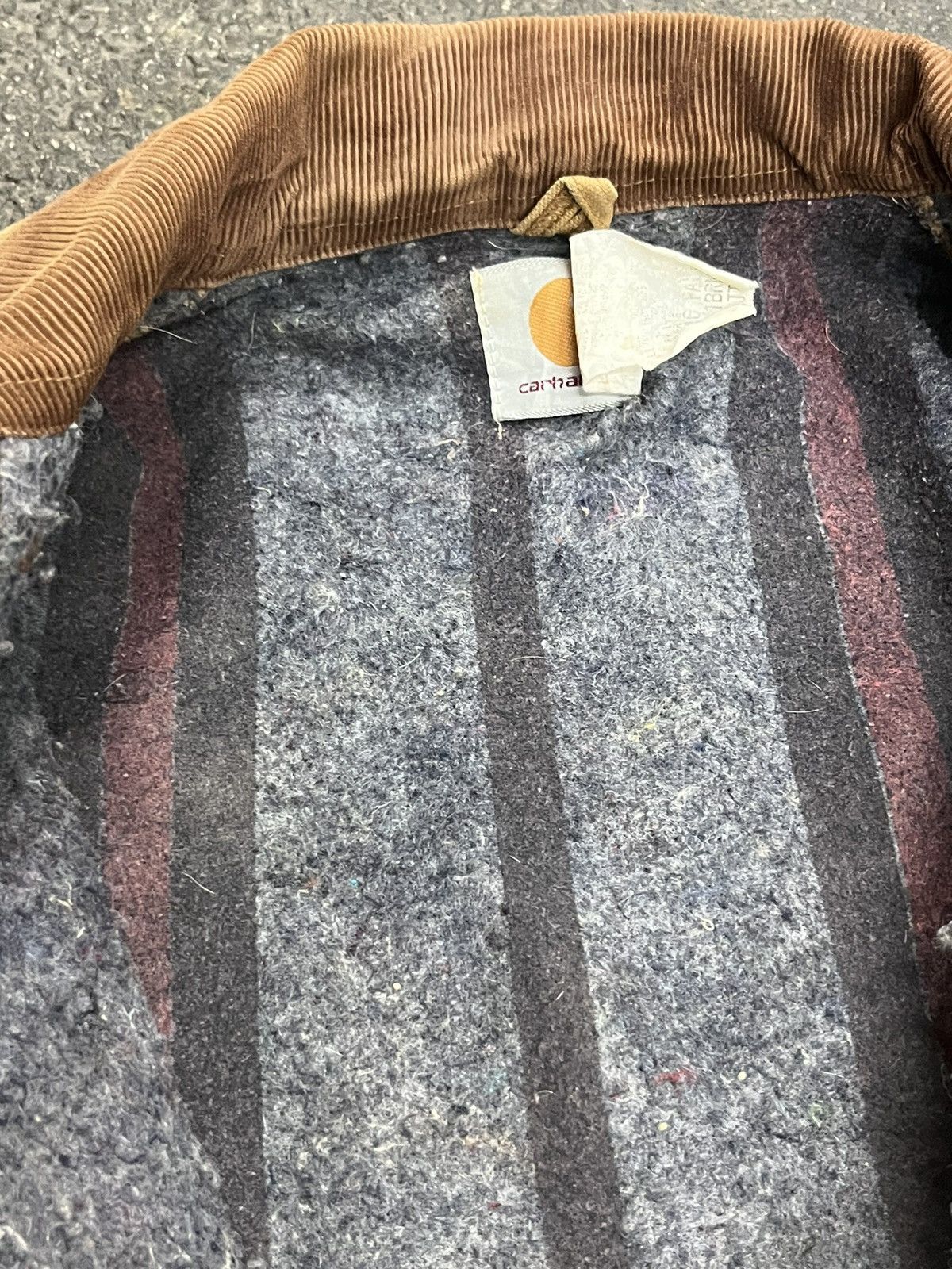 Carhartt × Vintage Carhartt Detroit jacket vintage blanket lined thrashed faded Size US XL / EU 56 / 4 - 8 Thumbnail