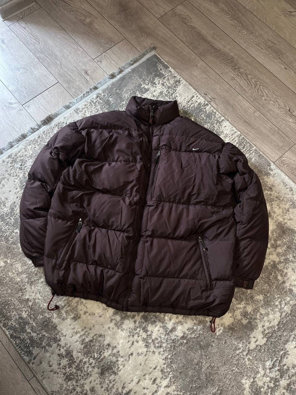 Nike Vintage Nike Brown Puffer Down Jacket Size XL Size US XL / EU 56 / 4 - 1 Thumbnail