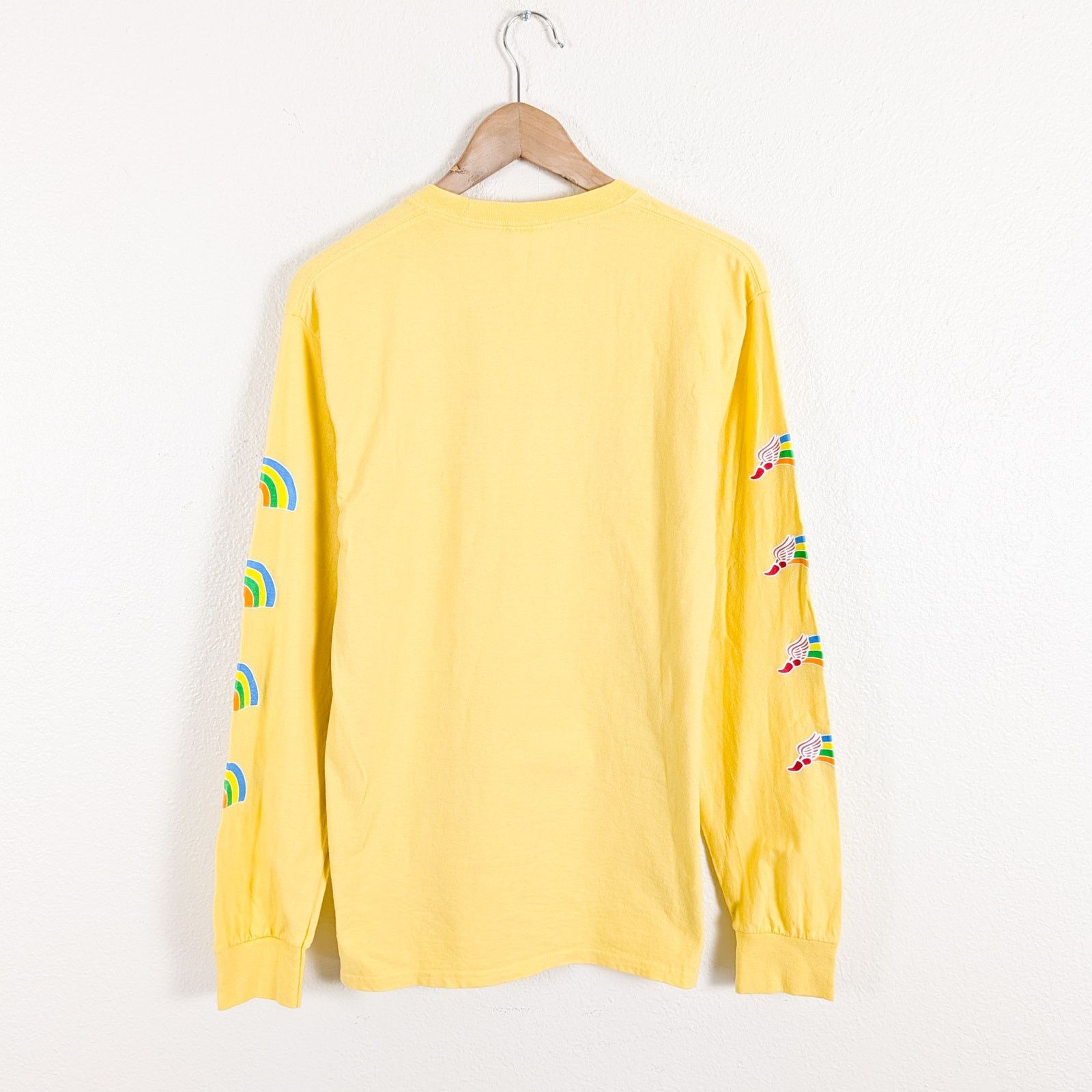 Noah NOAH T-Shirt Running Club Print In Yellow cotton Medium Size US M / EU 48-50 / 2 - 3 Thumbnail