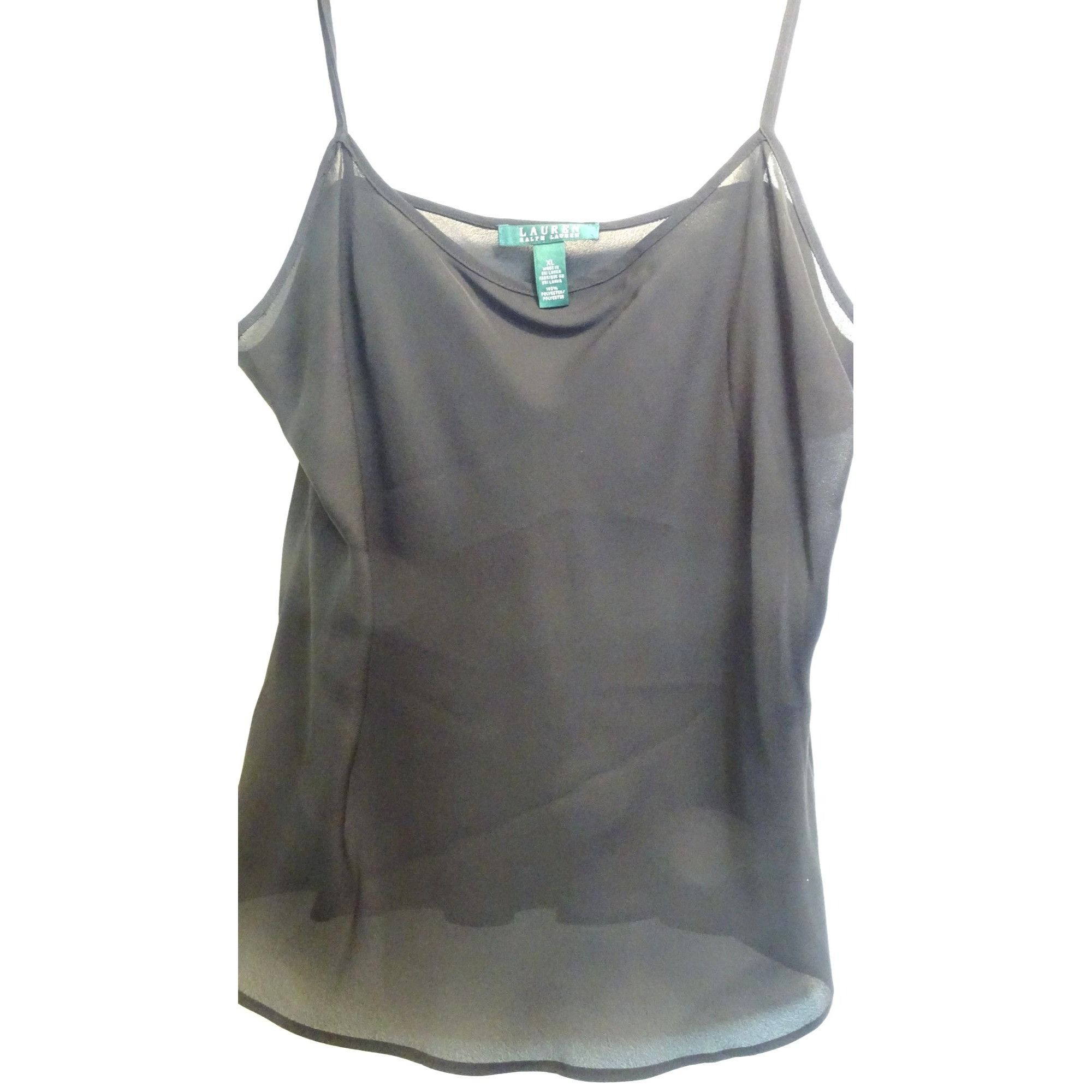 Lauren Ralph Lauren Lauren Ralph Lauren Sheer Black Striped Blouse & Camisole Se Size XL / US 12-14 / IT 48-50 - 2 Thumbnail