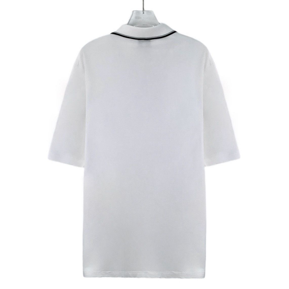Hermes Hermes White Pocket Cotton Short Sleeve Polo Shirt Size US XL / EU 56 / 4 - 2 Thumbnail