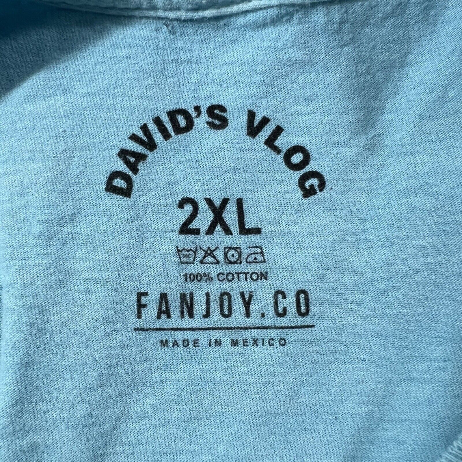 Other David's Vlog XXL Light Blue David Dobrick Graphic T Shirt Size US XXL / EU 58 / 5 - 3 Thumbnail