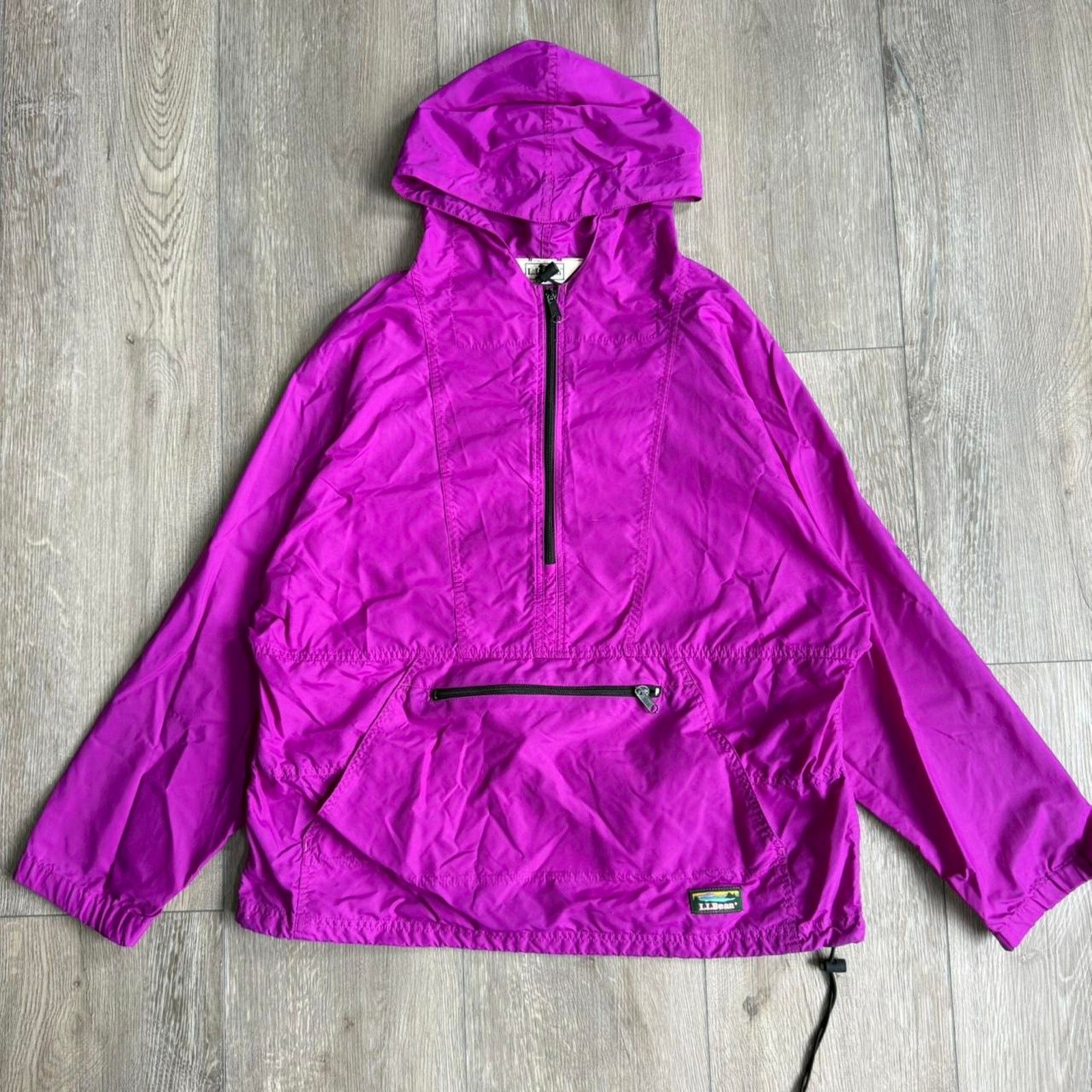 L.L. Bean Vintage 90s L.L.Bean Quarter Zip Anorak Wind Breaker Size L / US 10 / IT 46 - 1 Thumbnail