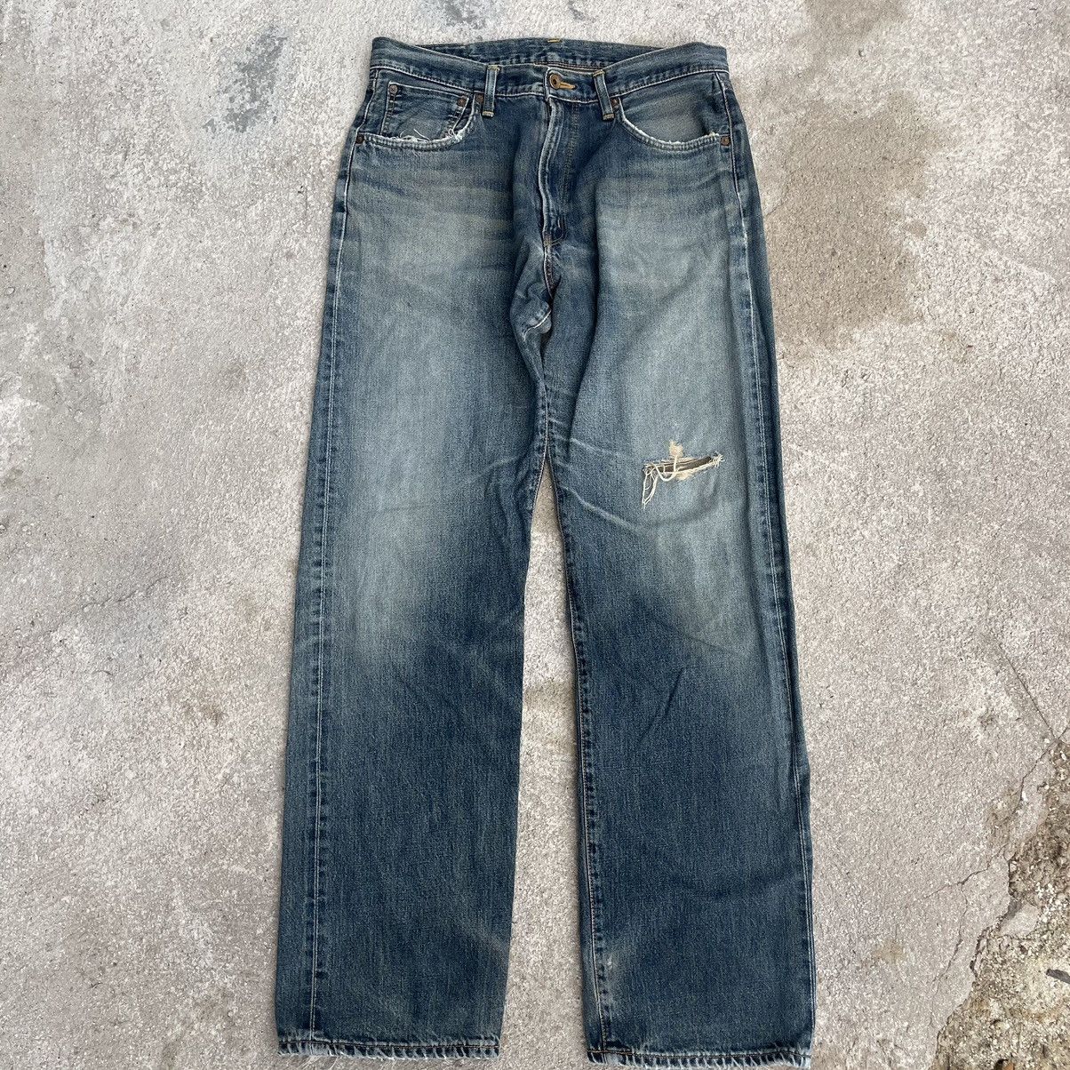 Edwin “EDWIN” 505 REDLINE SELVEDGE DISTRESSED DENIM Size US 34 / EU 50 - 1 Thumbnail