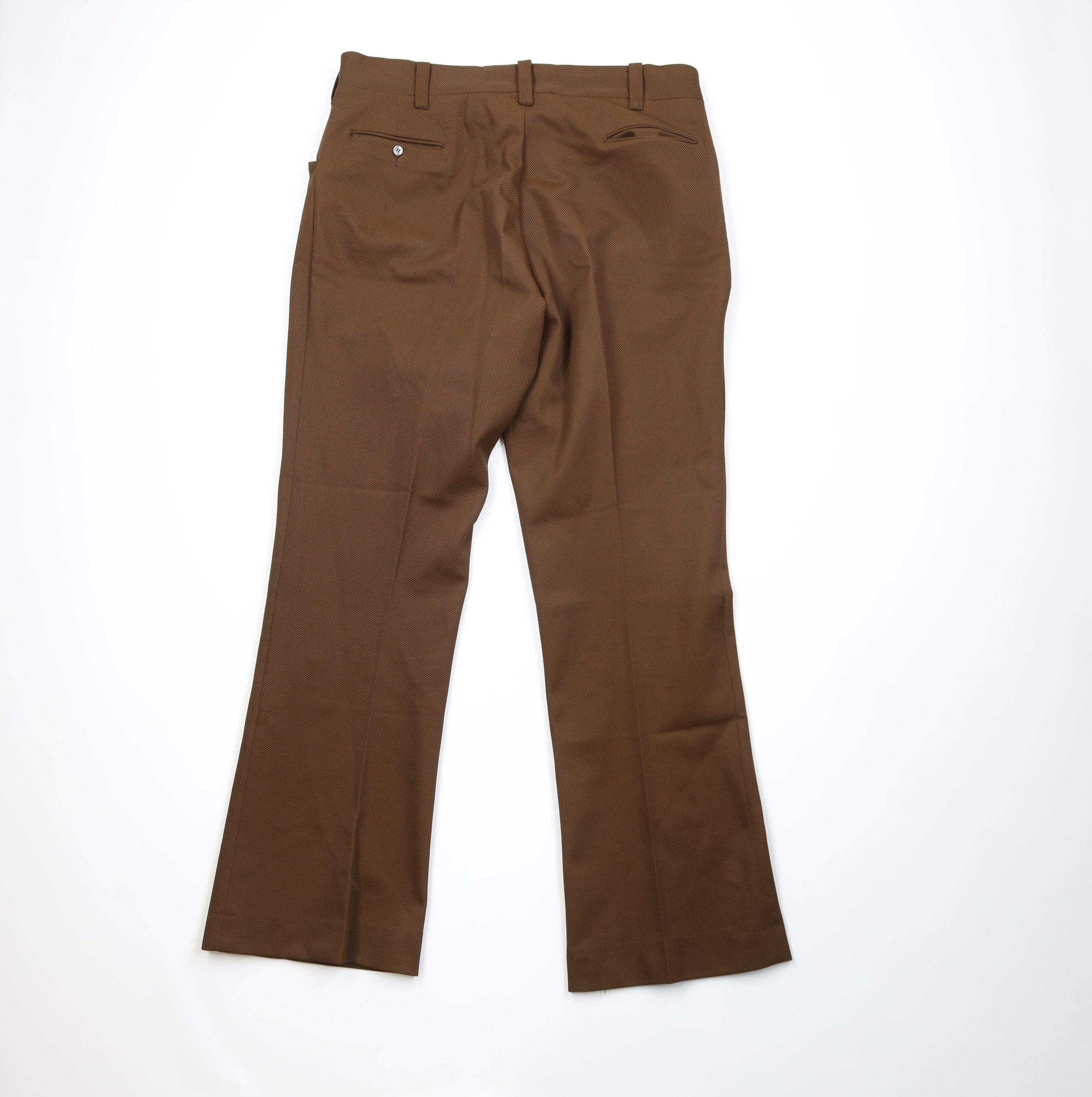 Vintage Vintage 70s Streetwear Bell Bottoms Chino Pants Brown USA Size US 38 / EU 54 - 7 Thumbnail