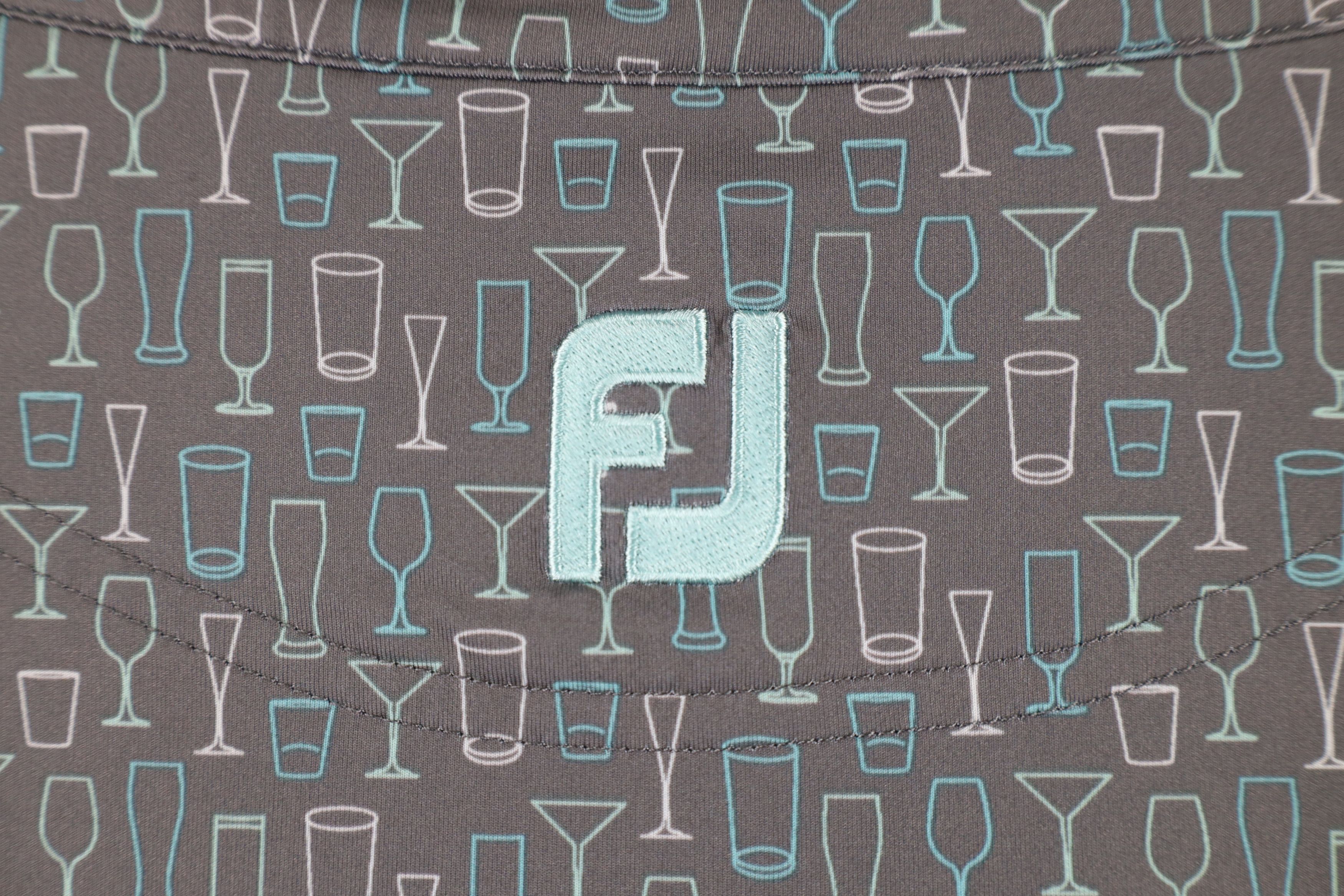 Footjoy × Vintage FootJoy All Over Print Stretch Collared Golf Polo Shirt Size US XXL / EU 58 / 5 - 6 Thumbnail