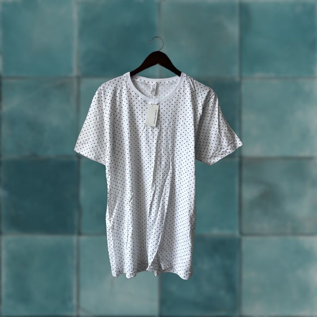 American Apparel OG american apparel tall tee t-shirt Mens Large White Polka Dot USA NWT Deadstock 100% cotton Crew Neck Regular Fit Adult M Mens Worldwide USA Shirt Size US L / EU 52-54 / 3 - 1 Thumbnail