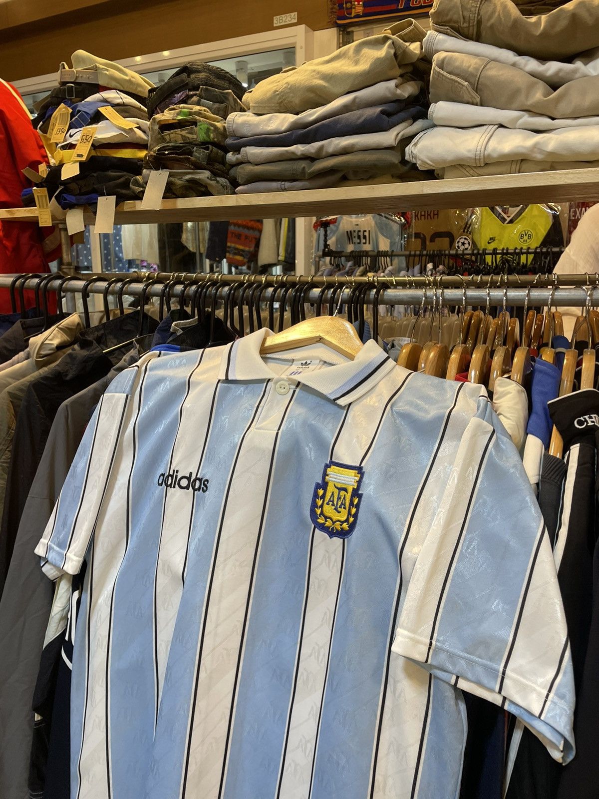 Adidas Vintage 1994 Argentina Home Kit Size US M / EU 48-50 / 2 - 2 Thumbnail