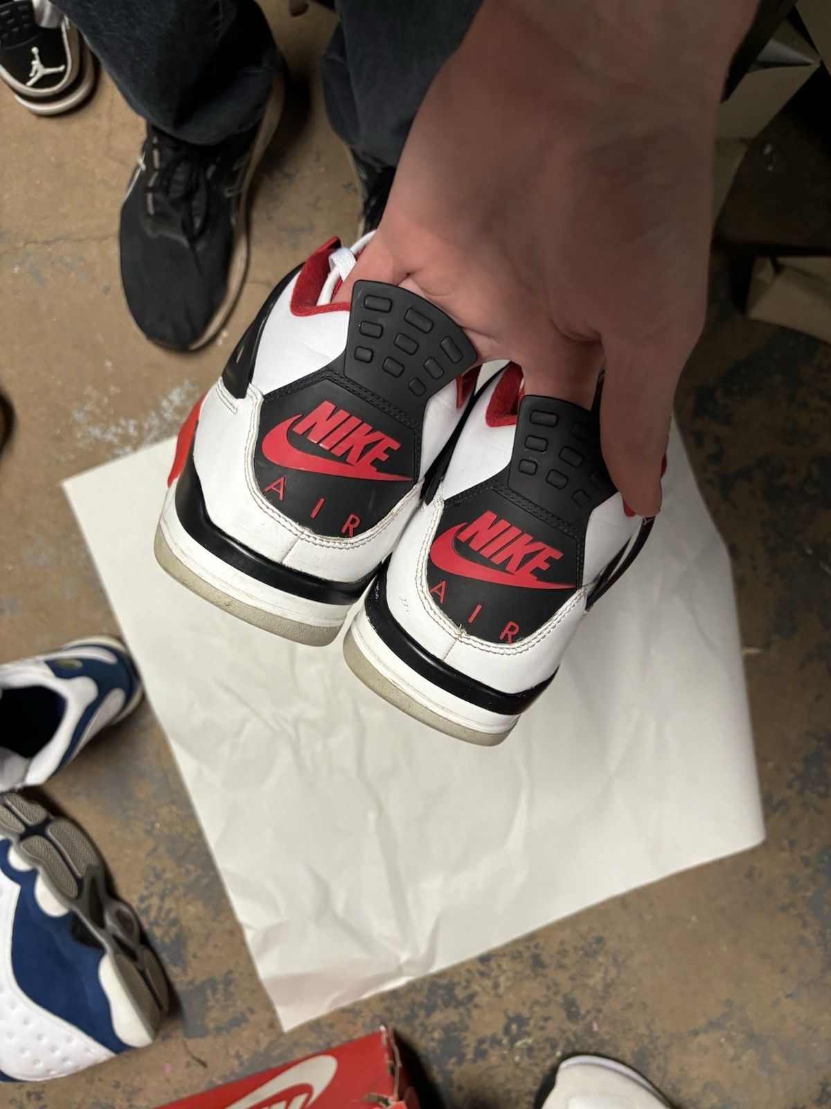 Jordan Brand Air Jordan 4 Retro OG Fire Red Size US 11.5 / EU 44-45 - 4 Thumbnail
