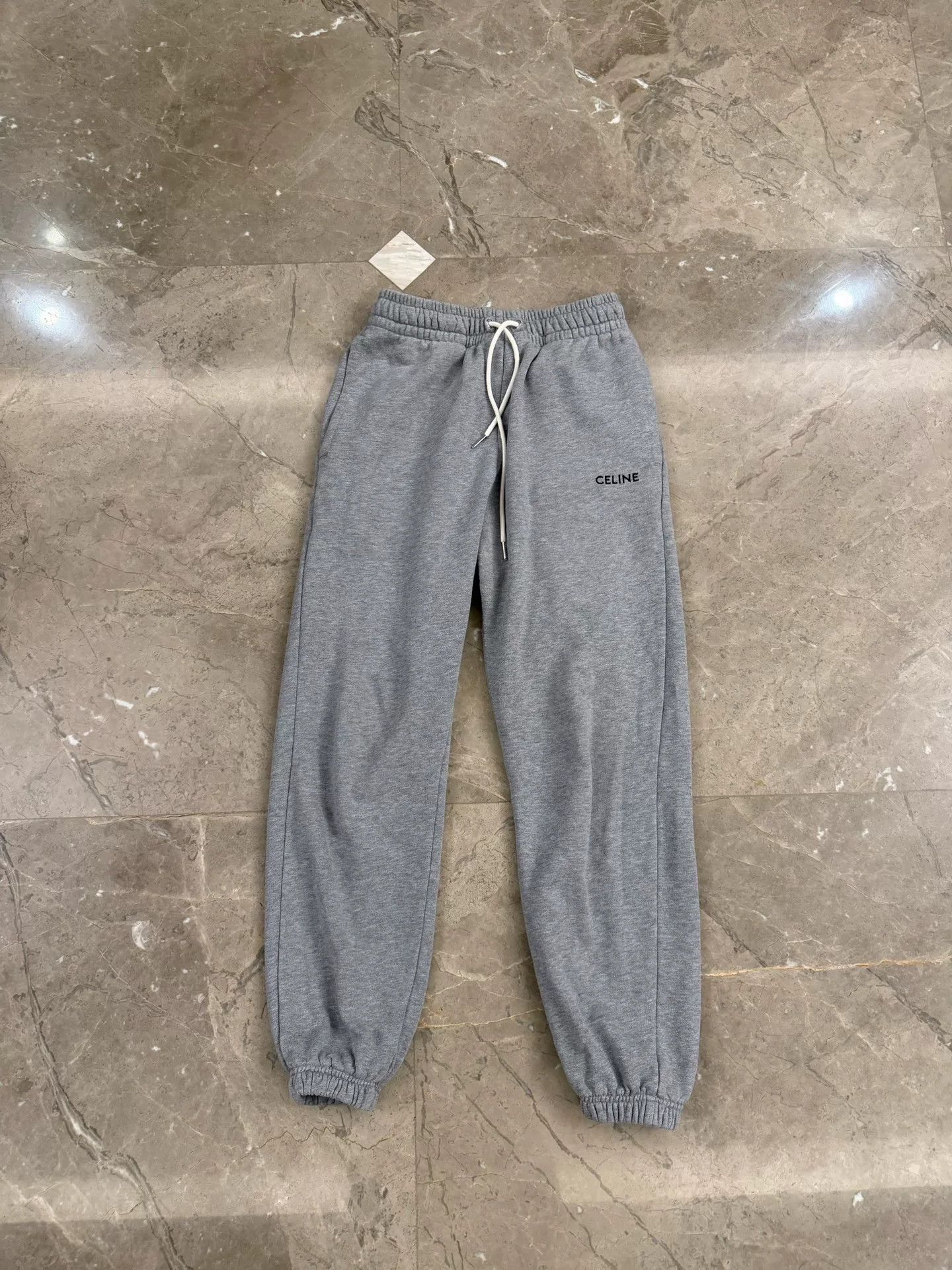 Celine Celine Gray Drawstring Sweatpants for Women Size 22" - 1 Thumbnail