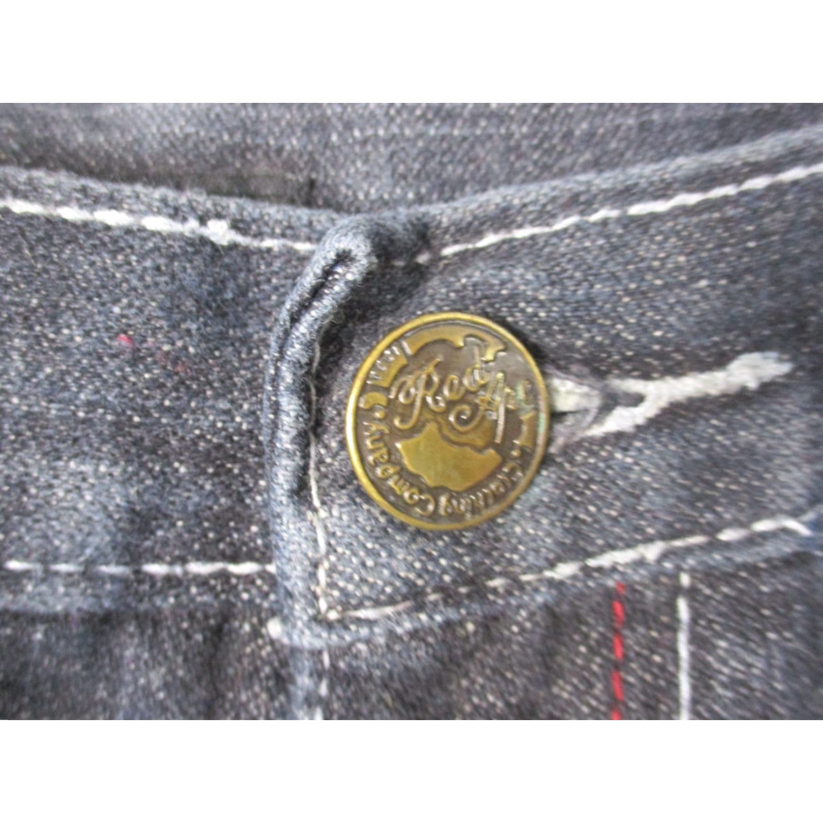 Vintage VINTAGE Red Ape Baggy Jeans 36 Dark Grey Embroidered 90s Grunge Hip Hop RARE Mens Jeans Size US 36 / EU 52 - 5 Thumbnail