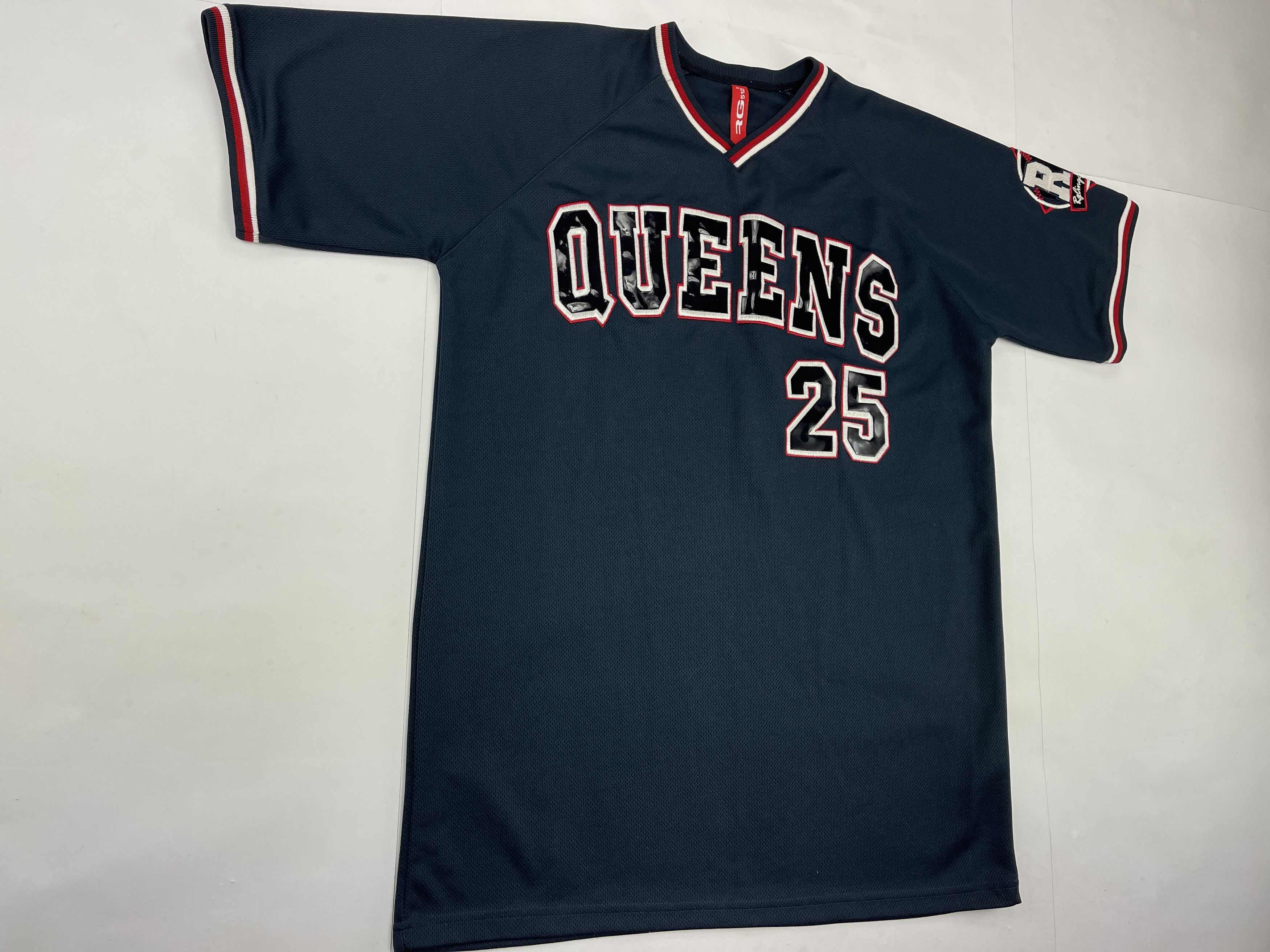 Vintage Queens jersey, vintage New York t-shirt 90s hip hop, 1990s L Size US L / EU 52-54 / 3 - 2 Thumbnail