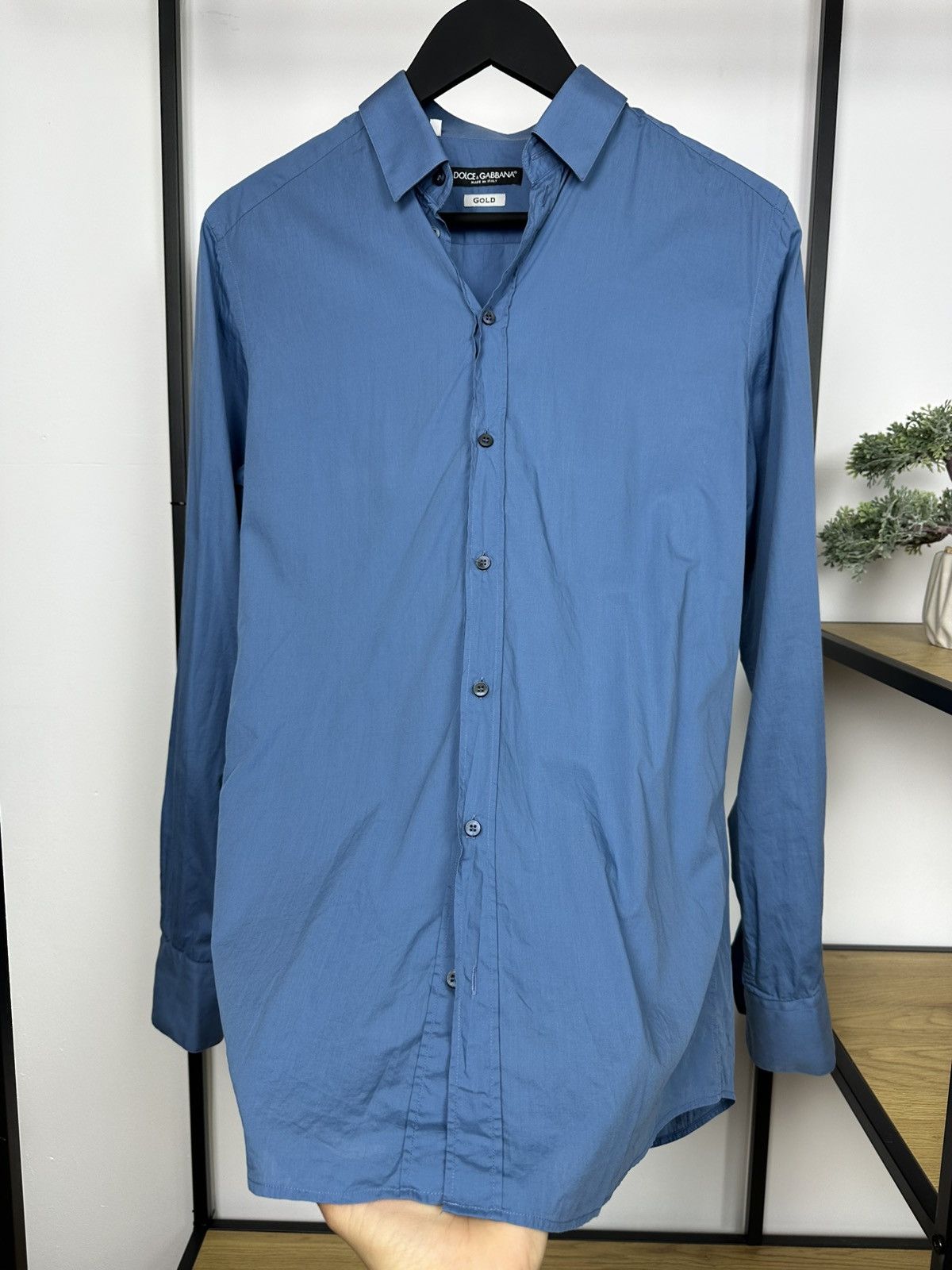 Dolce & Gabbana Dolce & Gabbana Shirt Gold Classic Size 15/39 Blue Men’s M Size US M / EU 48-50 / 2 - 7 Thumbnail