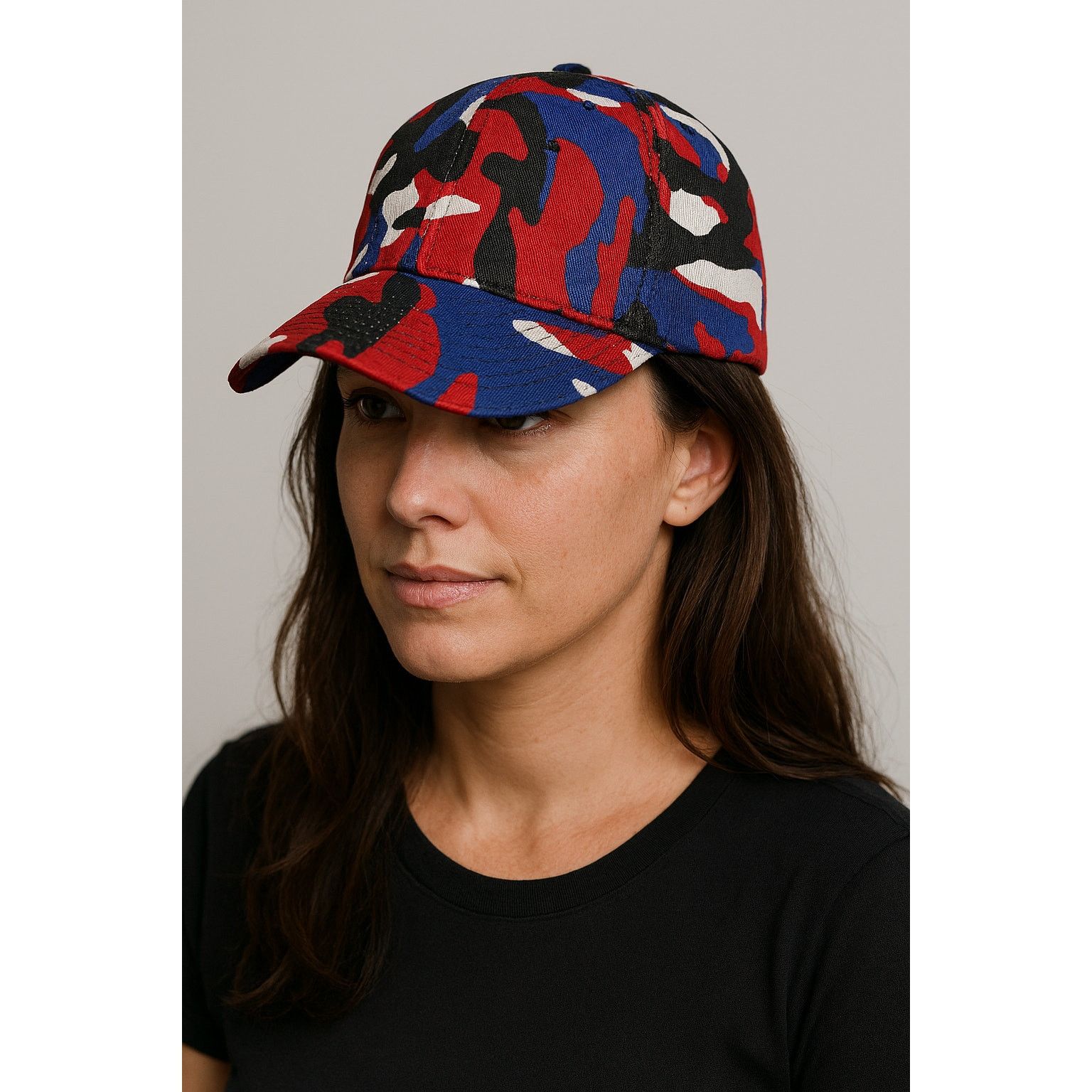 Other Baseball Cap - Adjustable - Red/White/Blue/Black - Brand New Size ONE SIZE - 2 Thumbnail