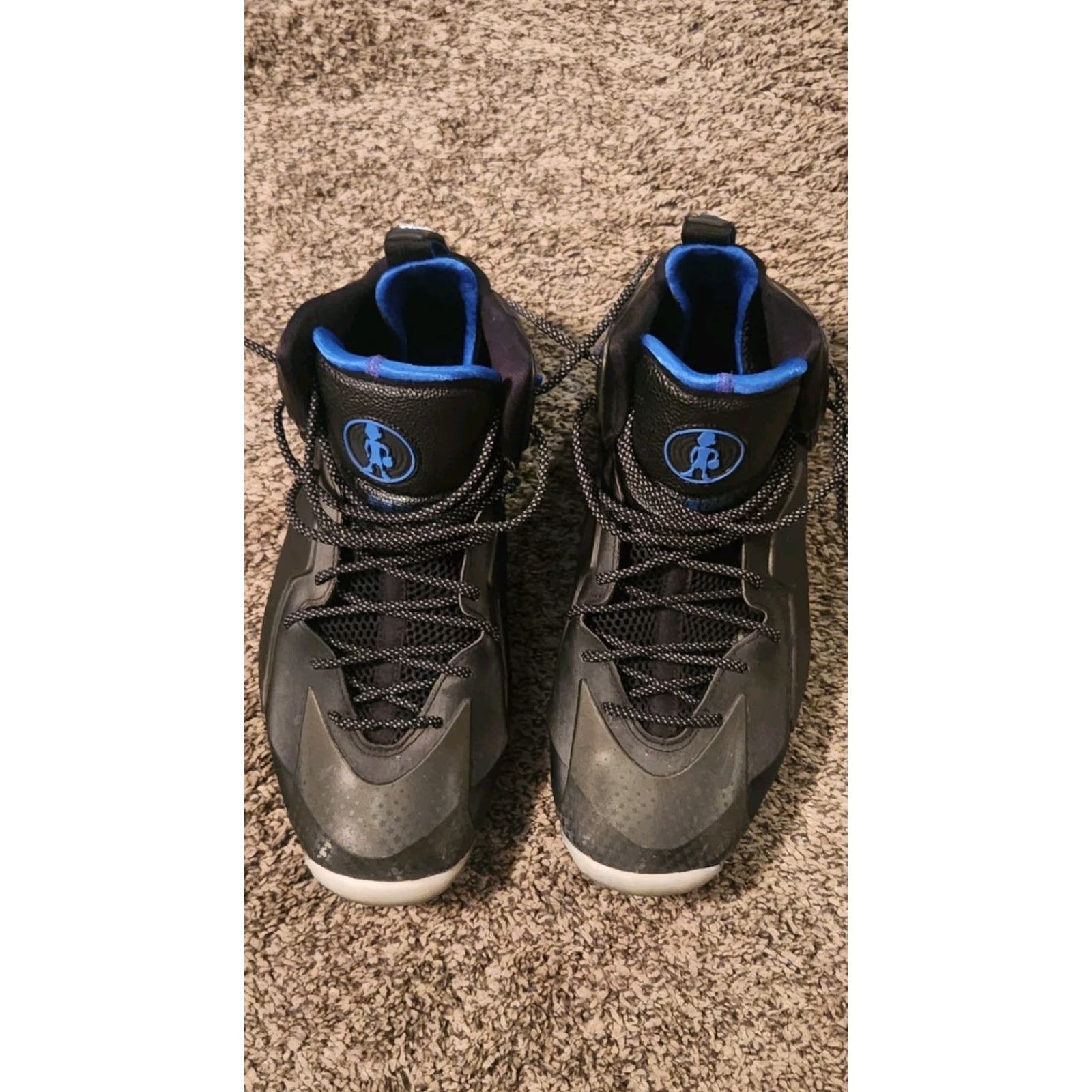 Nike Nike Lil Penny Posite Shooting Stars 652121-002 Sneaker Men 10.5 Black Foamposite 2014 High Top Nike Star Shoes Size US 9 / EU 42 - 3 Thumbnail