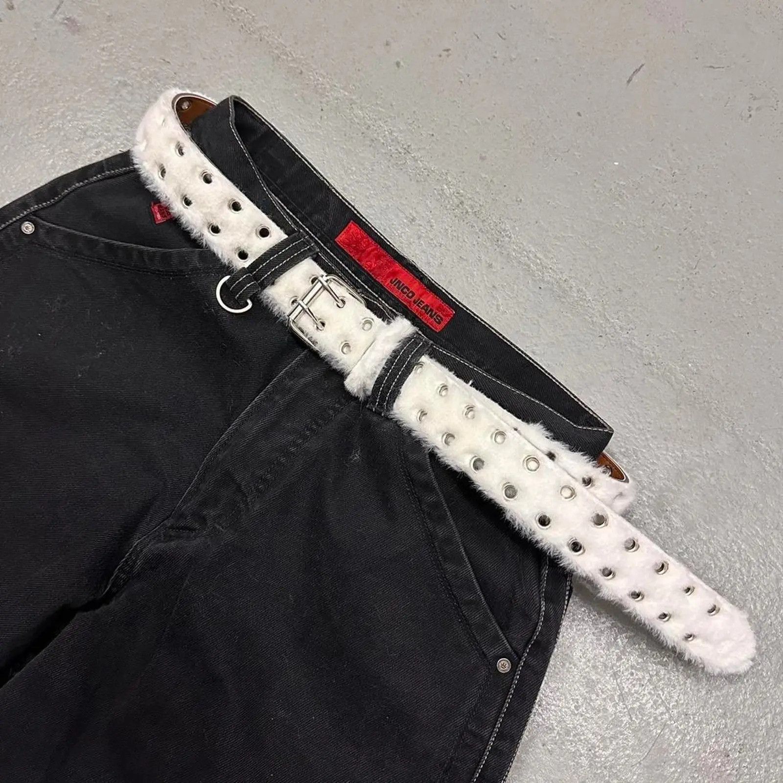 Other White fur belt vintage 2000s Size ONE SIZE - 4 Thumbnail