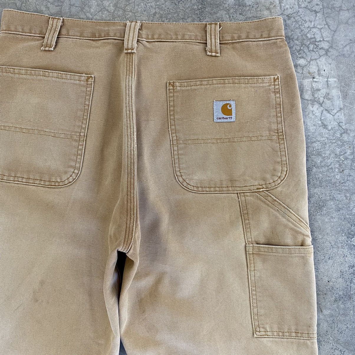 Carhartt VTG Carhartt Double Knee Faded Tan Splatter Painter Pants Size US 33 - 19 Thumbnail
