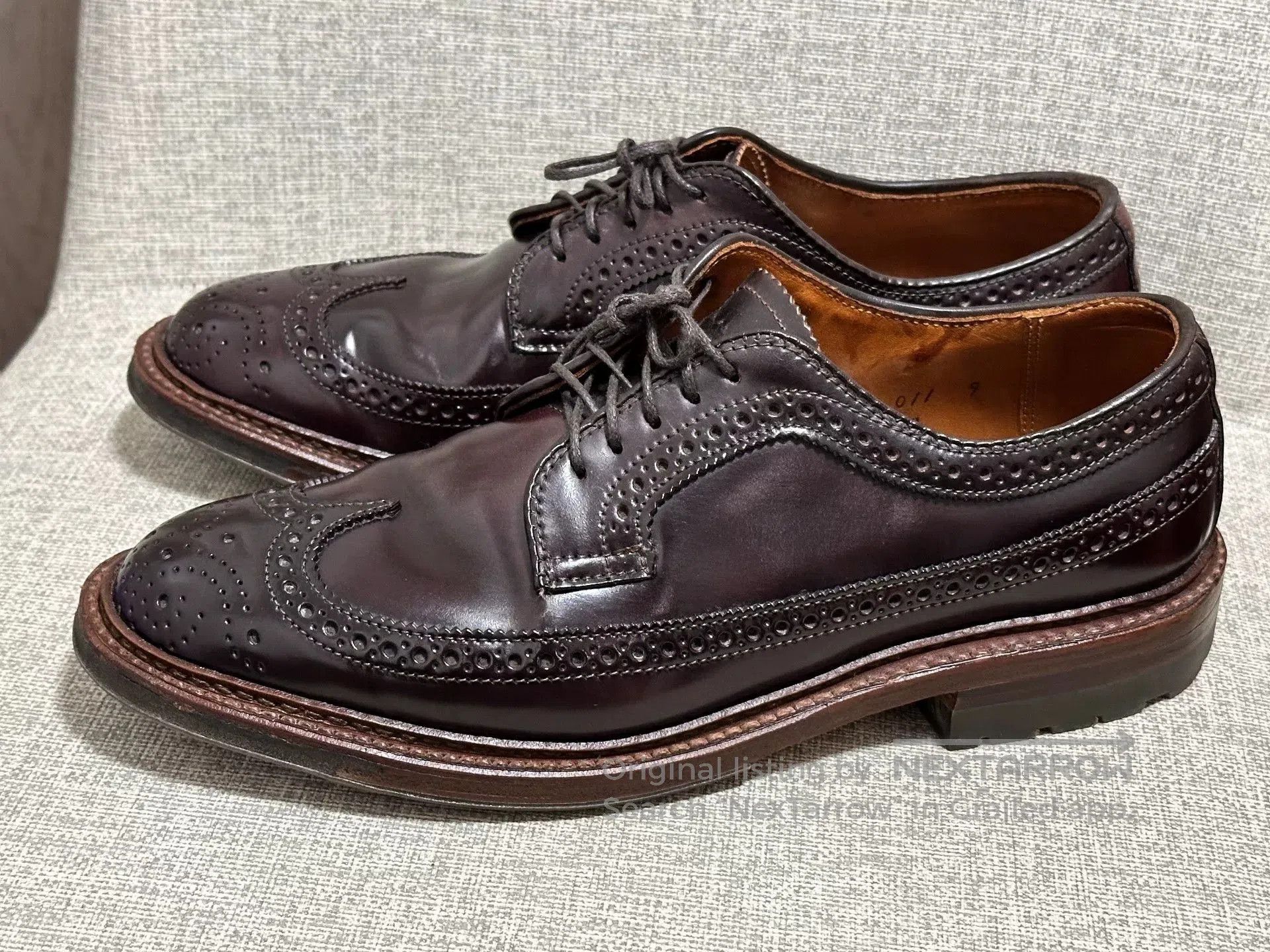Alden Alden Shell Cordovan Longwing D5512C. Size US 7 / EU 40 - 3 Thumbnail