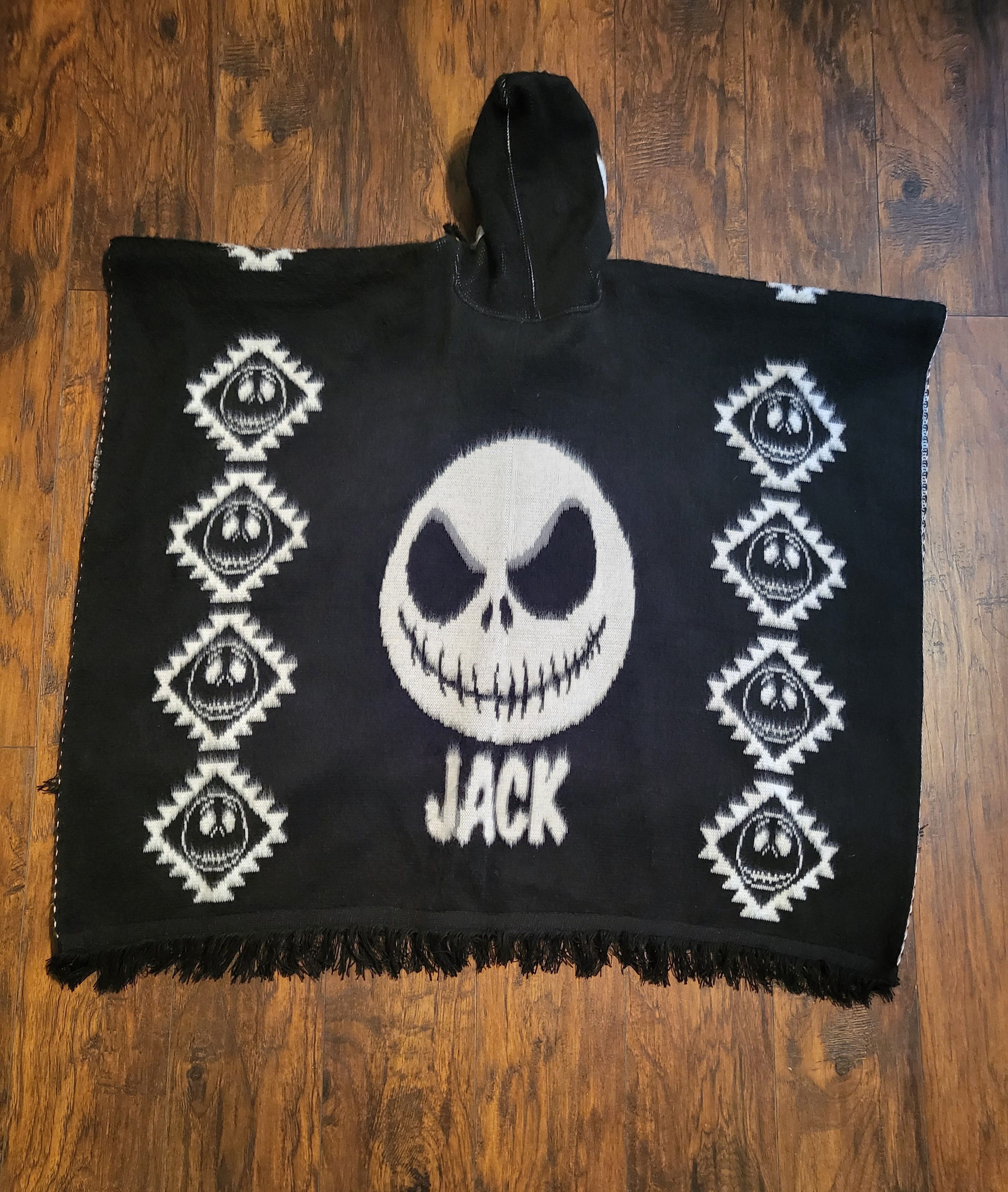Japanese Brand × Vintage Jack Skellington Nightmare Before Christmas Hooded Mantle Size US M / EU 48-50 / 2 - 2 Thumbnail