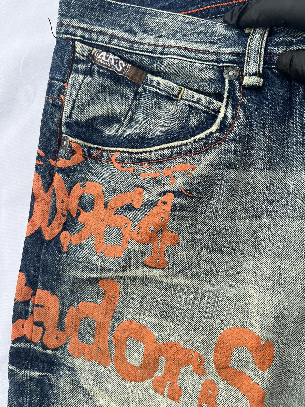Japanese Brand Y2K Style Faded Jorts Pants Graff by Akademiks Size US 38 / EU 54 - 4 Thumbnail