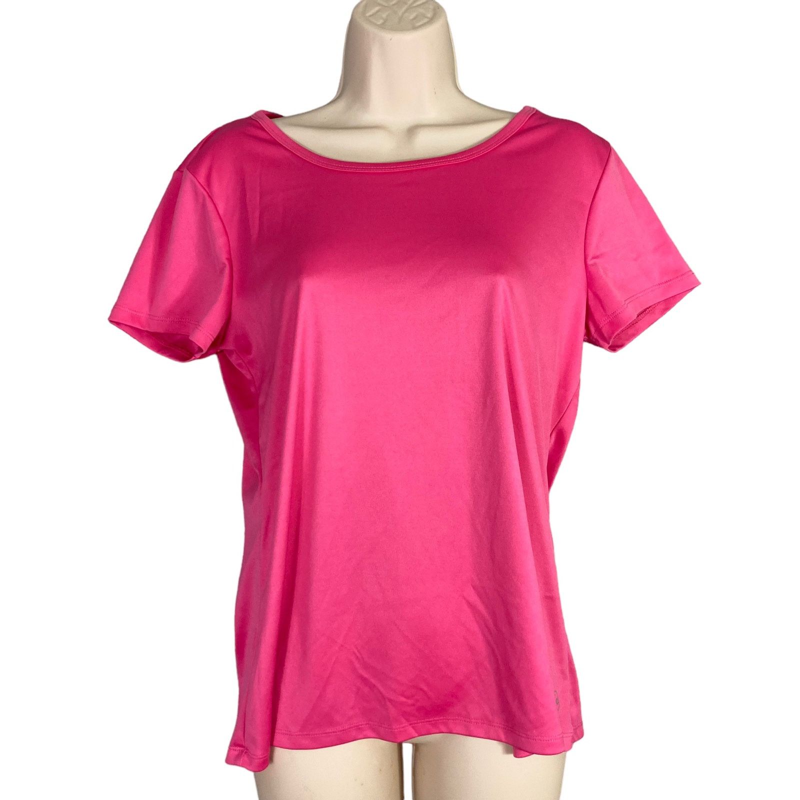 Other Daisy Fuentes Pink Active T-Shirt Lattice-Back Women's M Size M / US 6-8 / IT 42-44 - 1 Thumbnail