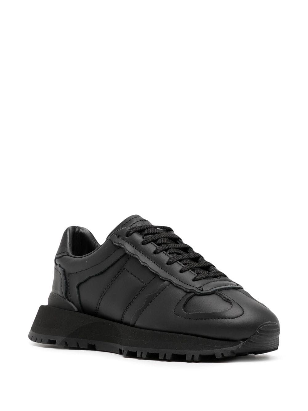 Maison Margiela oc11z0325 Seam-Detail Low-Top Sneakers in Black Size US 11 / IT 41 - 2 Thumbnail
